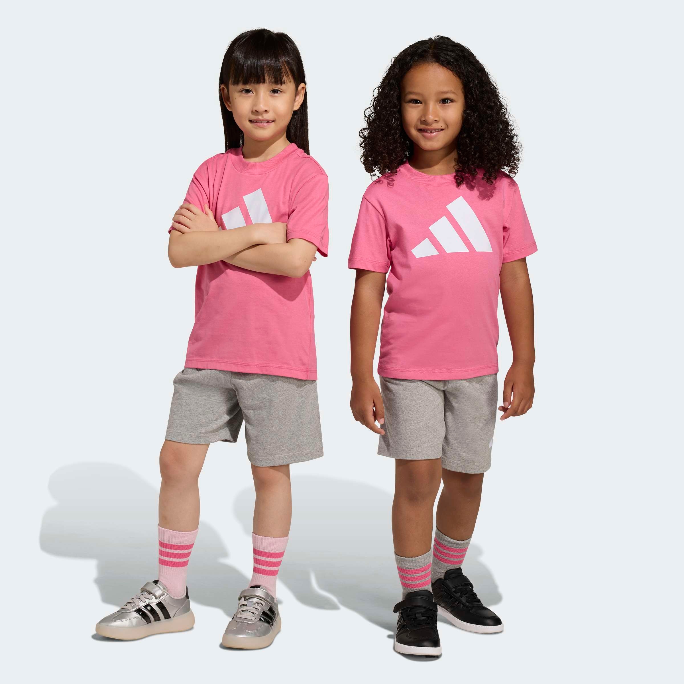 adidas Sportswear Combinaison d'entraînement »LK BL T-SET 160« 2 pièces pour enfants, deux pièces, en coton