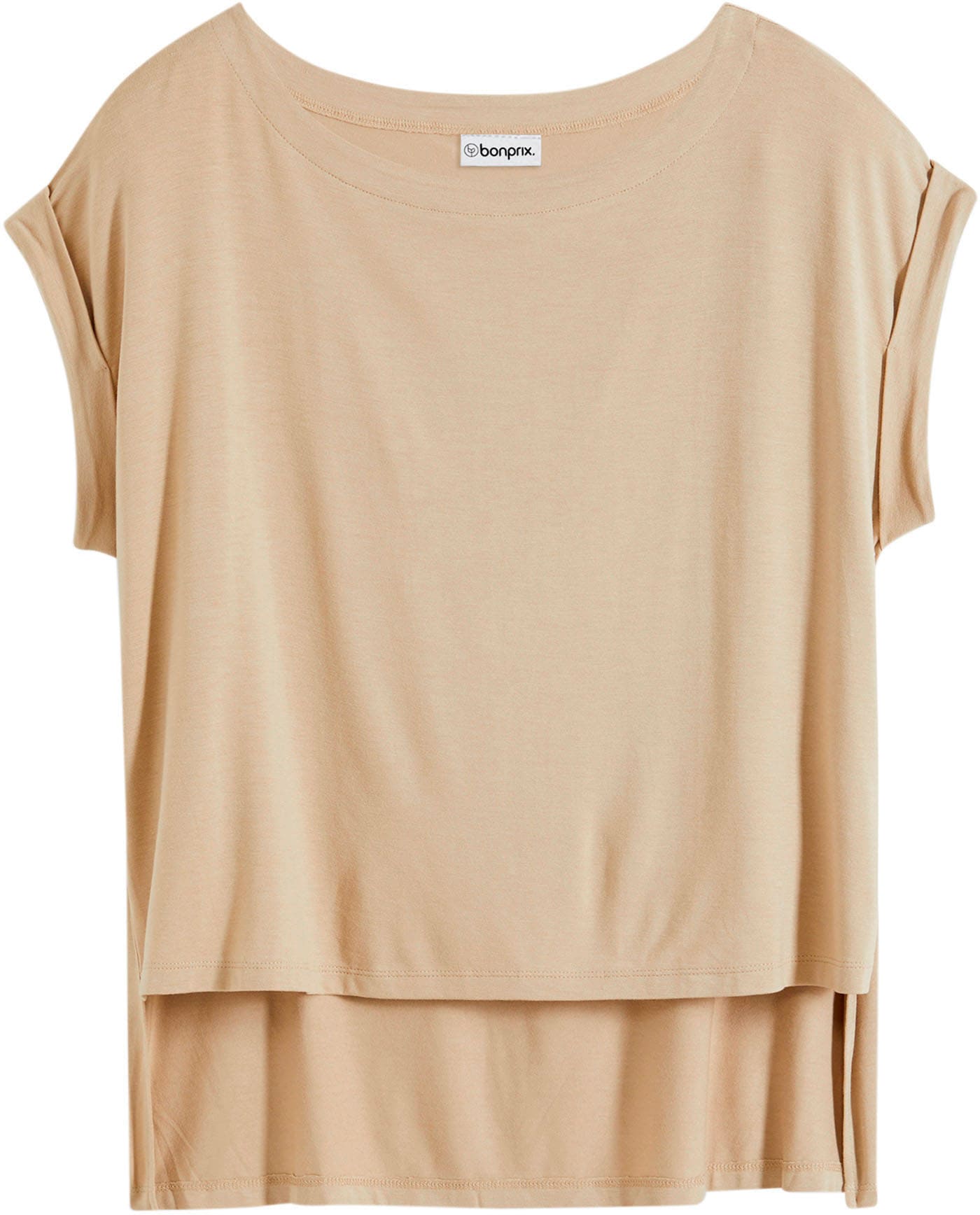 bonprix T-shirt oversize »Oversize-Shirt aus fliessender Viskose« oversize Passform, Kurzarm, für warme Tage, aus Viskose