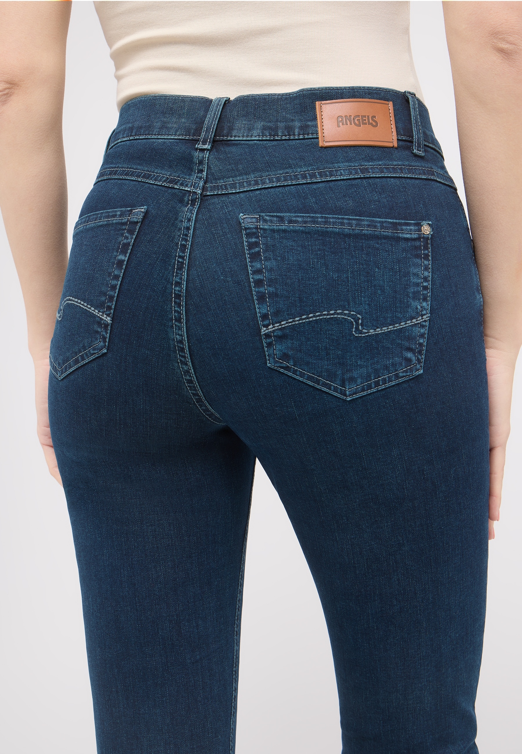 ANGELS 5-Pocket-Jeans »CICI« aus sportivem Denim