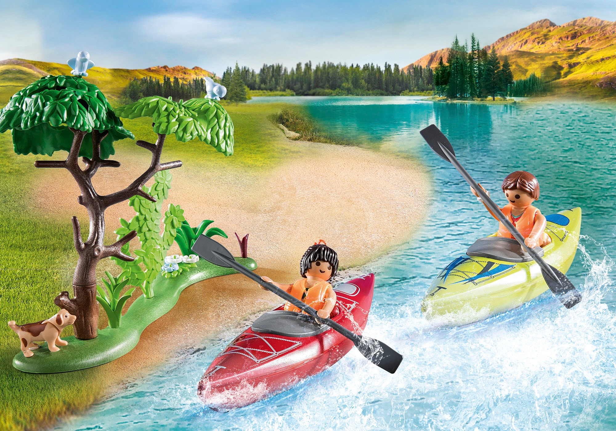 Playmobil® Konstruktions-Spielset »Zelten (71425), Family & Fun«, (54 St.)