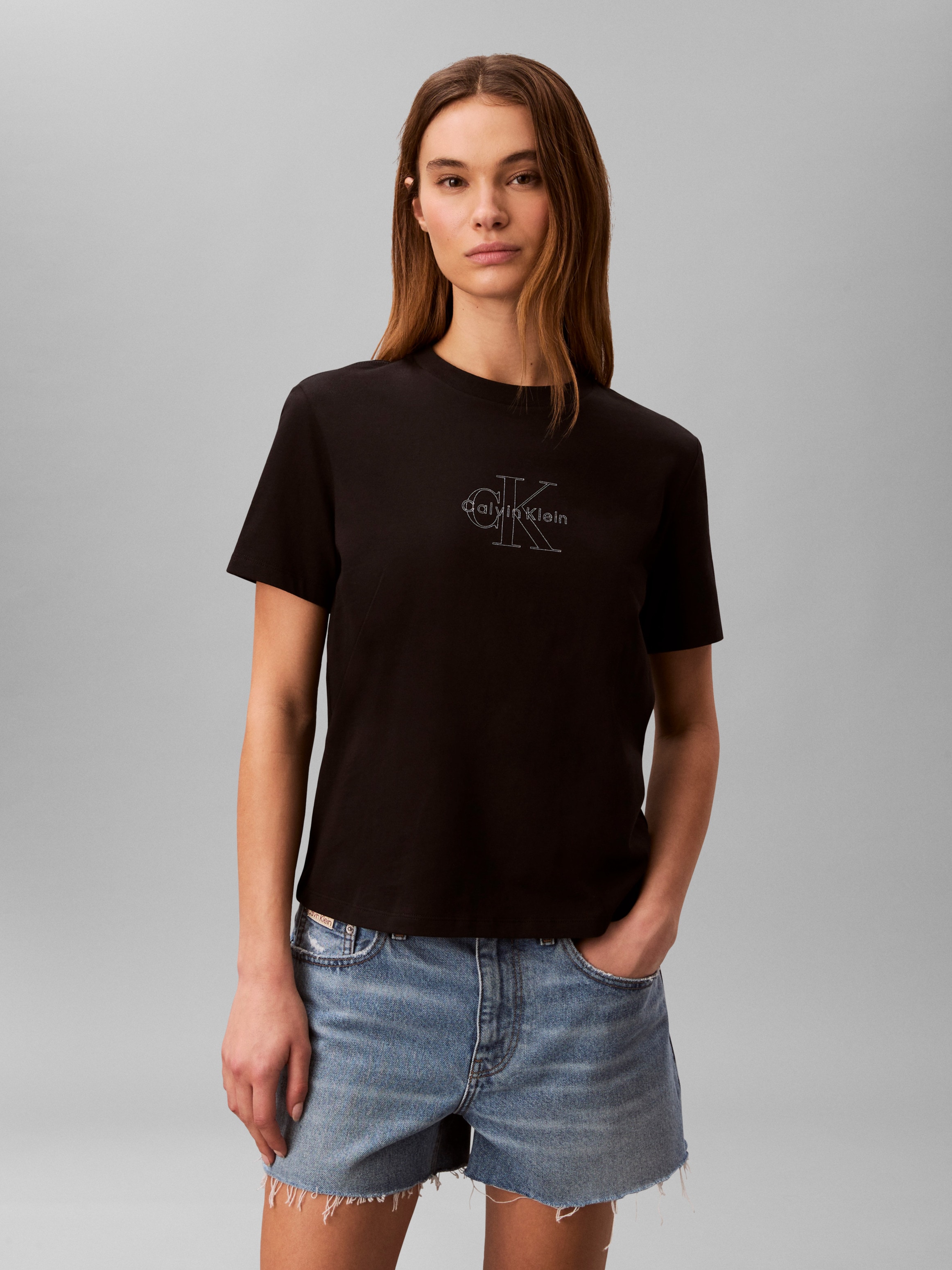 Image of Calvin Klein Jeans T-Shirt "CLASIC MONOLOGO TEE" Regular fit mit Rundhalsausschnitt