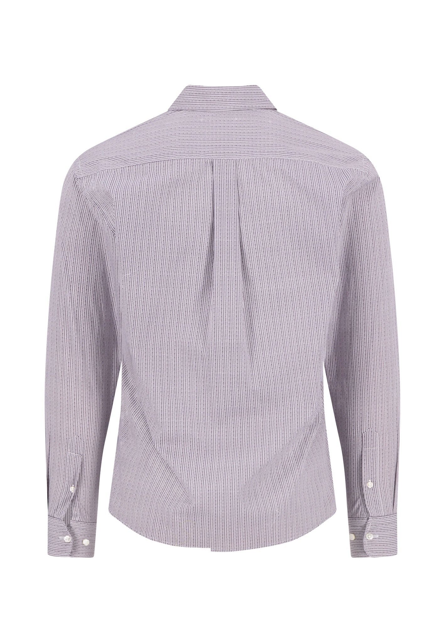 FYNCH-HATTON Chemise à manches longues normale Passform, Struktur-Print, mit Brusttasche