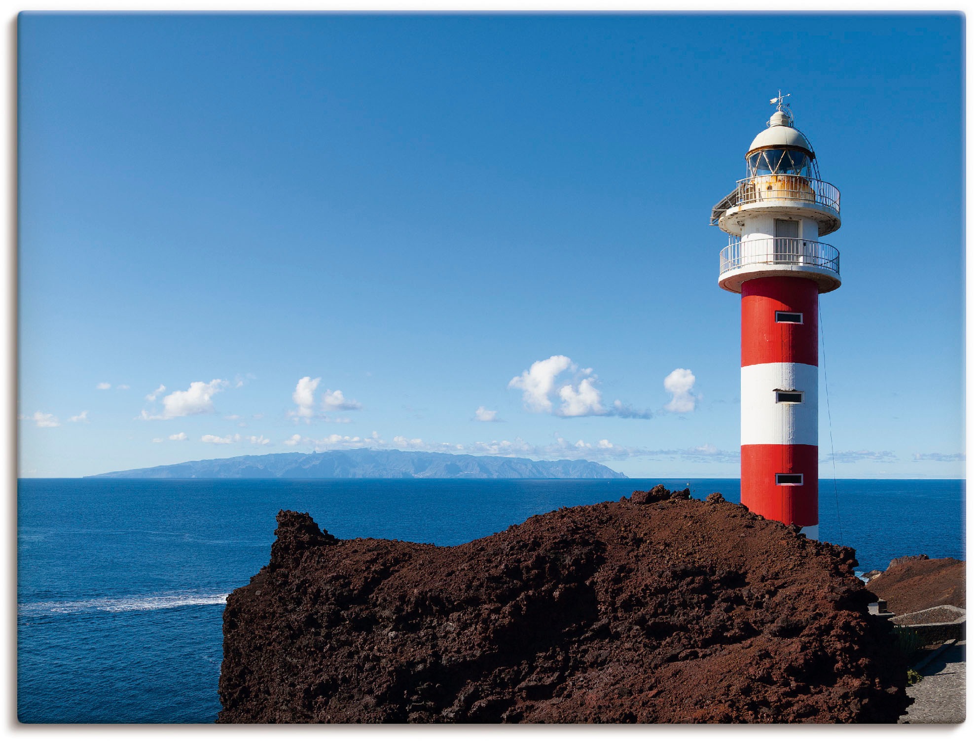 Image of Artland Wandbild »Leuchtturm in Teneriffa«, Gebäude, (1 St.), in vielen Grössen & Produktarten - Alubild / Outdoorbild für den Aussenbereich, Leinwandbild, Poster, Wandaufkleber / Wandtattoo auch für Badezimmer geeignet bei Ackermann Versand Schweiz