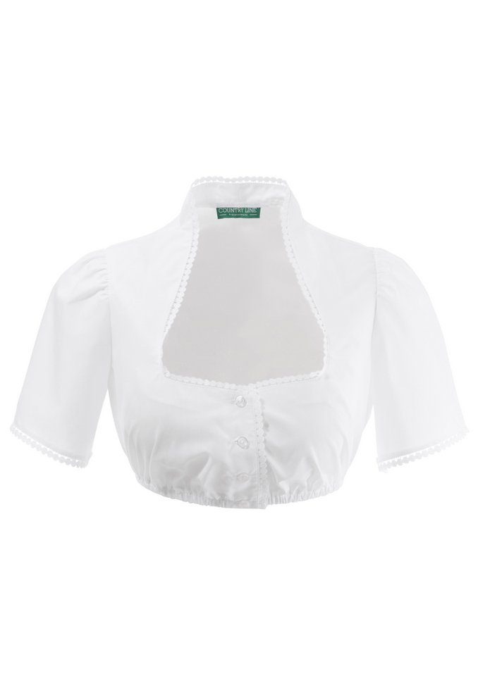 Dirndlbluse mit Spitzen