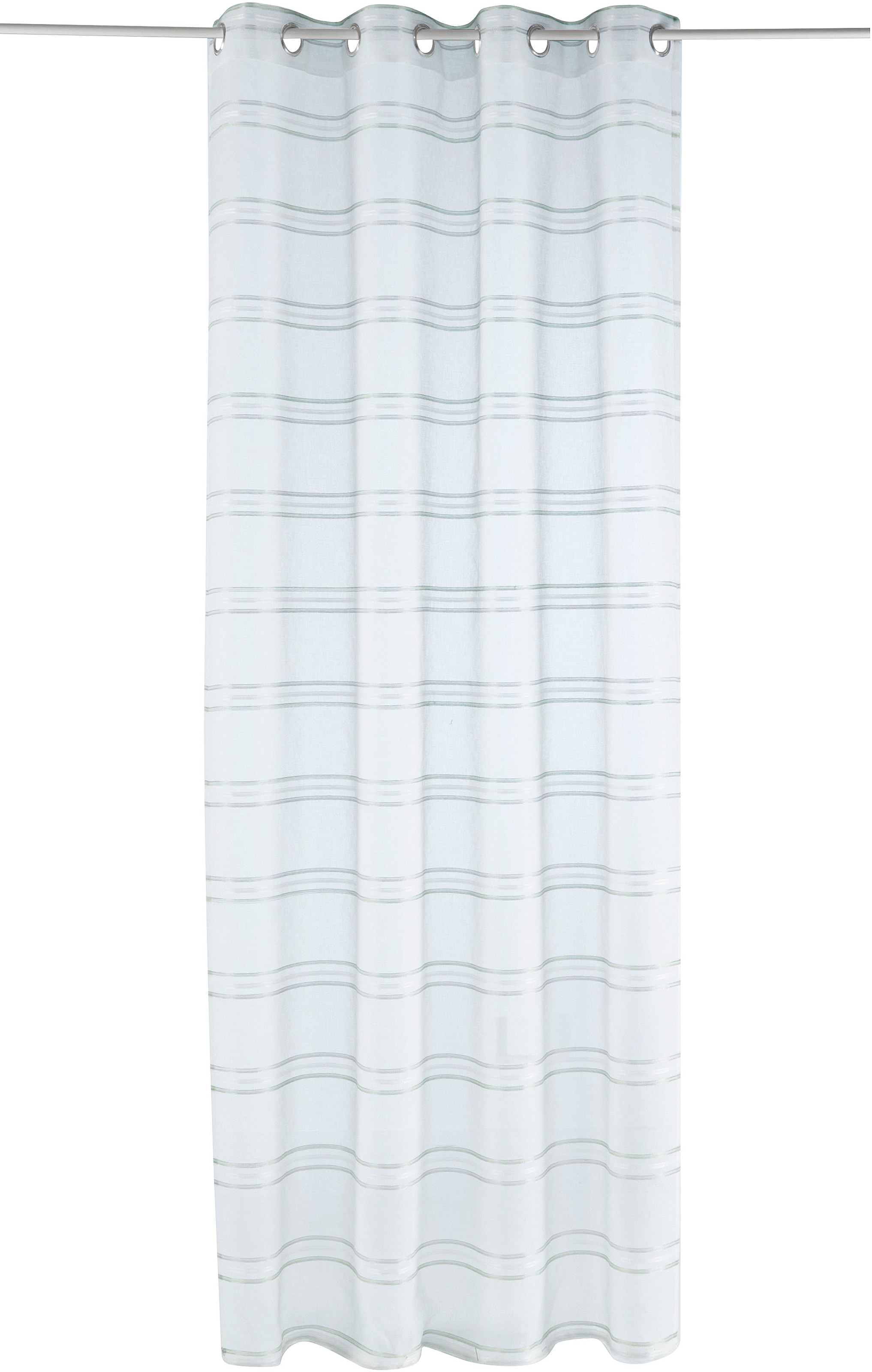GOODproduct Gardine »Sirii« Ösen 1 Stk. tlg. Halbtransparent, angenehme Haptik, mit Streifen, modern