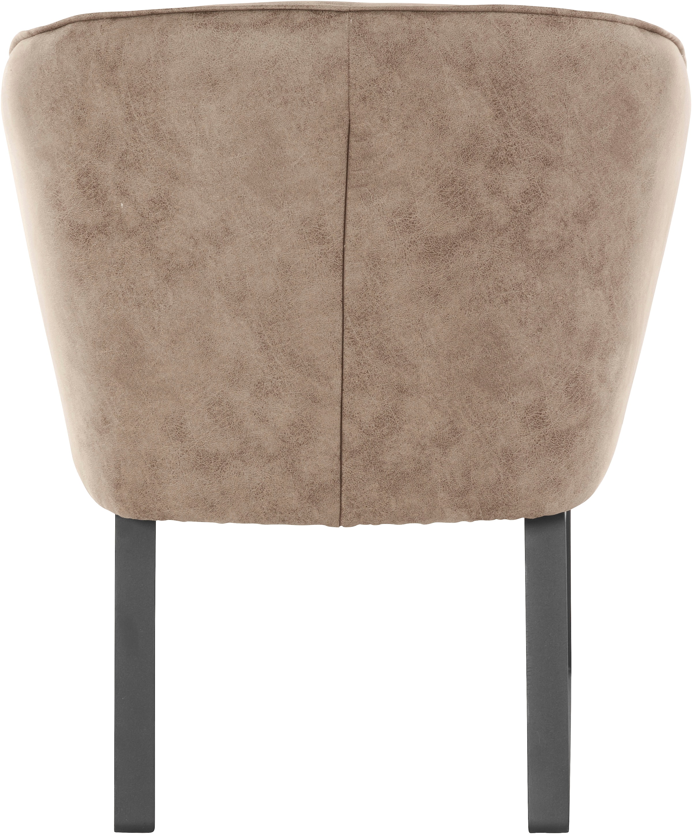 exxpo - sofa fashion Sessel »Americano, Loungesessel«, mit Keder und Metallfüssen, Bezug in verschiedenen Qualitäten, 1 Stck.