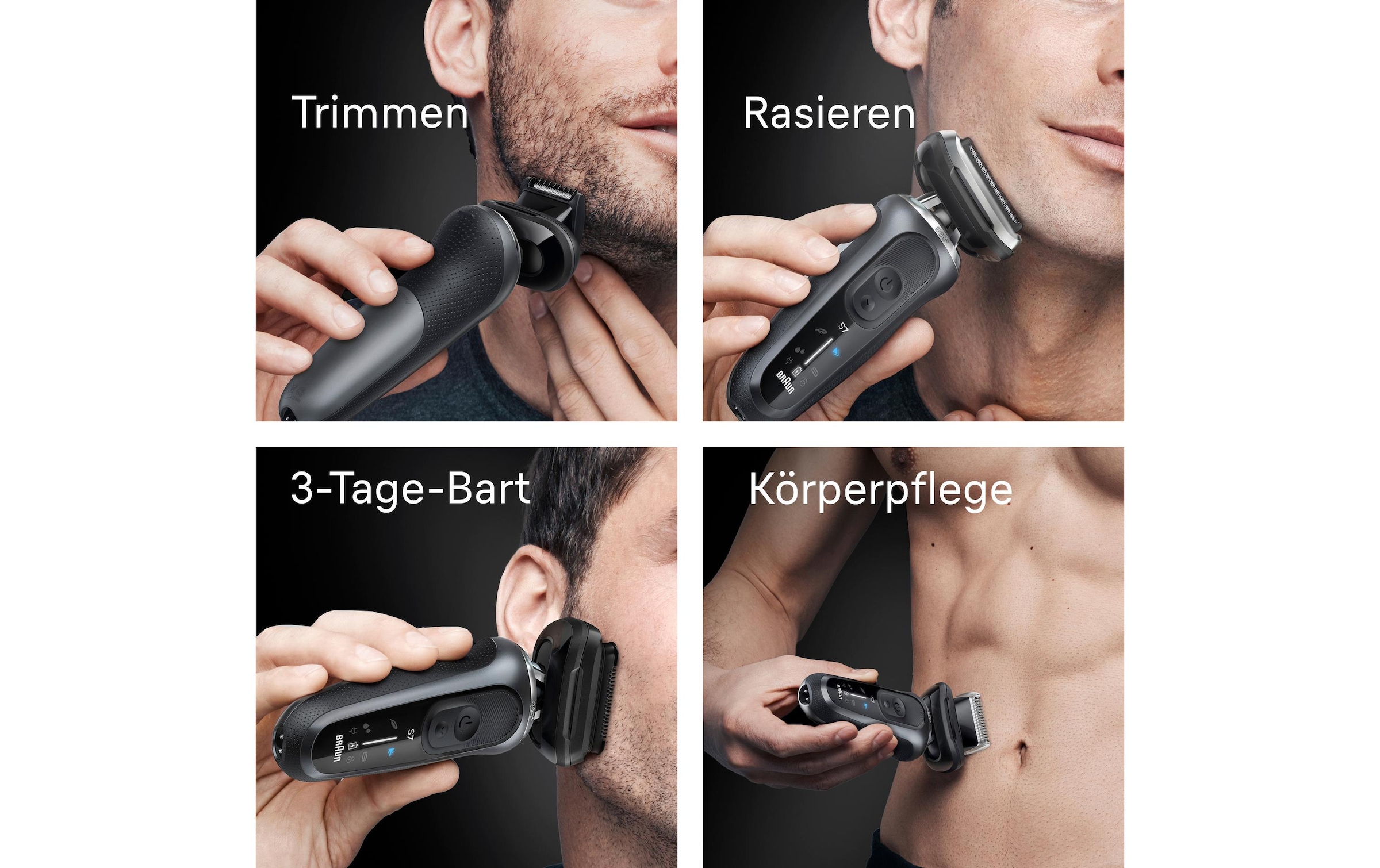 Braun Épilateur électrique pour le visage »Series 7 72-G7865cc« Reinigungsstation