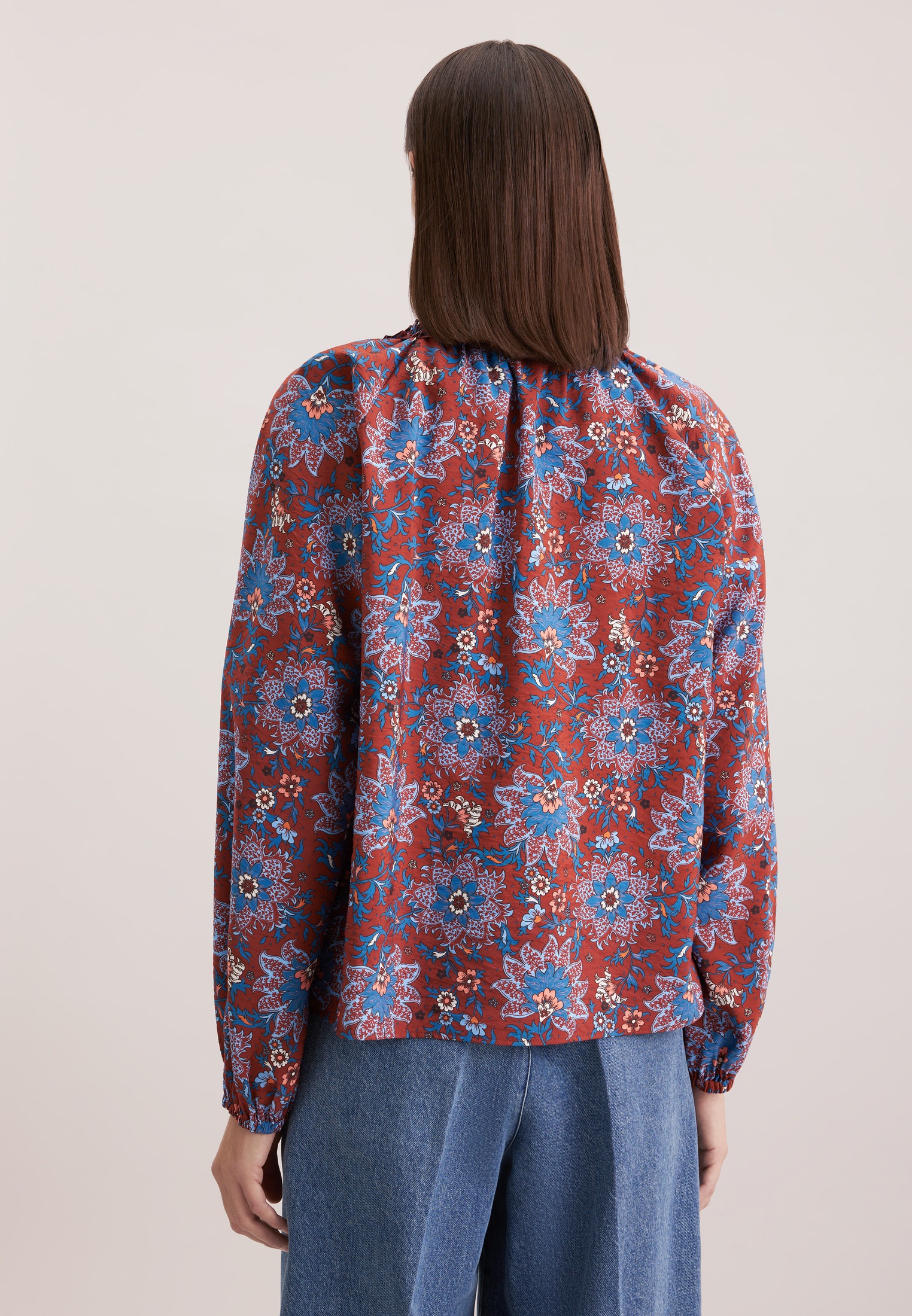 seidensticker Klassische Bluse »Schwarze Rose« Tunika Druck