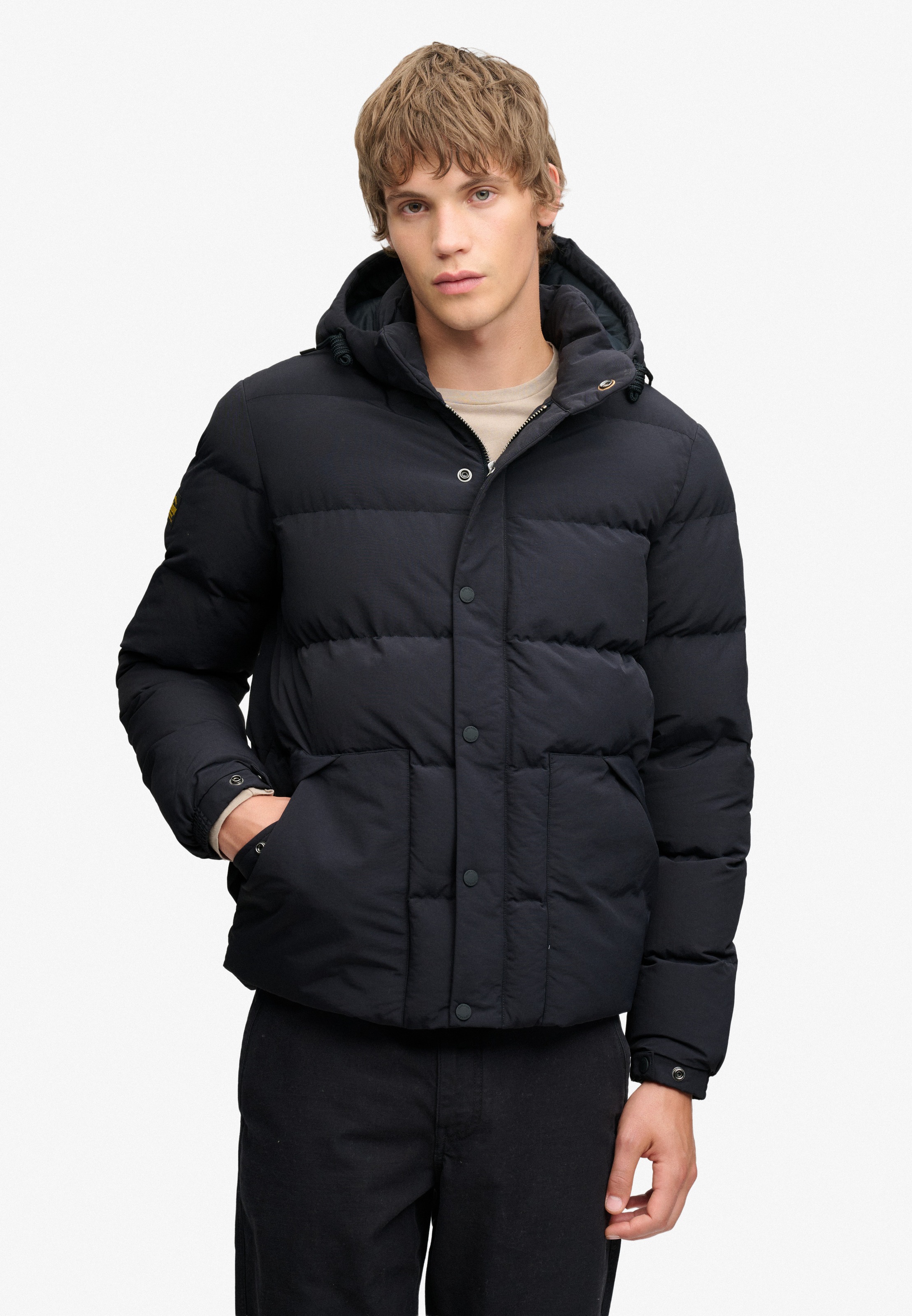 Image of Superdry Steppjacke "CLASSIC EVEREST PUFFER JKT" mit Kapuze Kunstfaser, relaxed fit