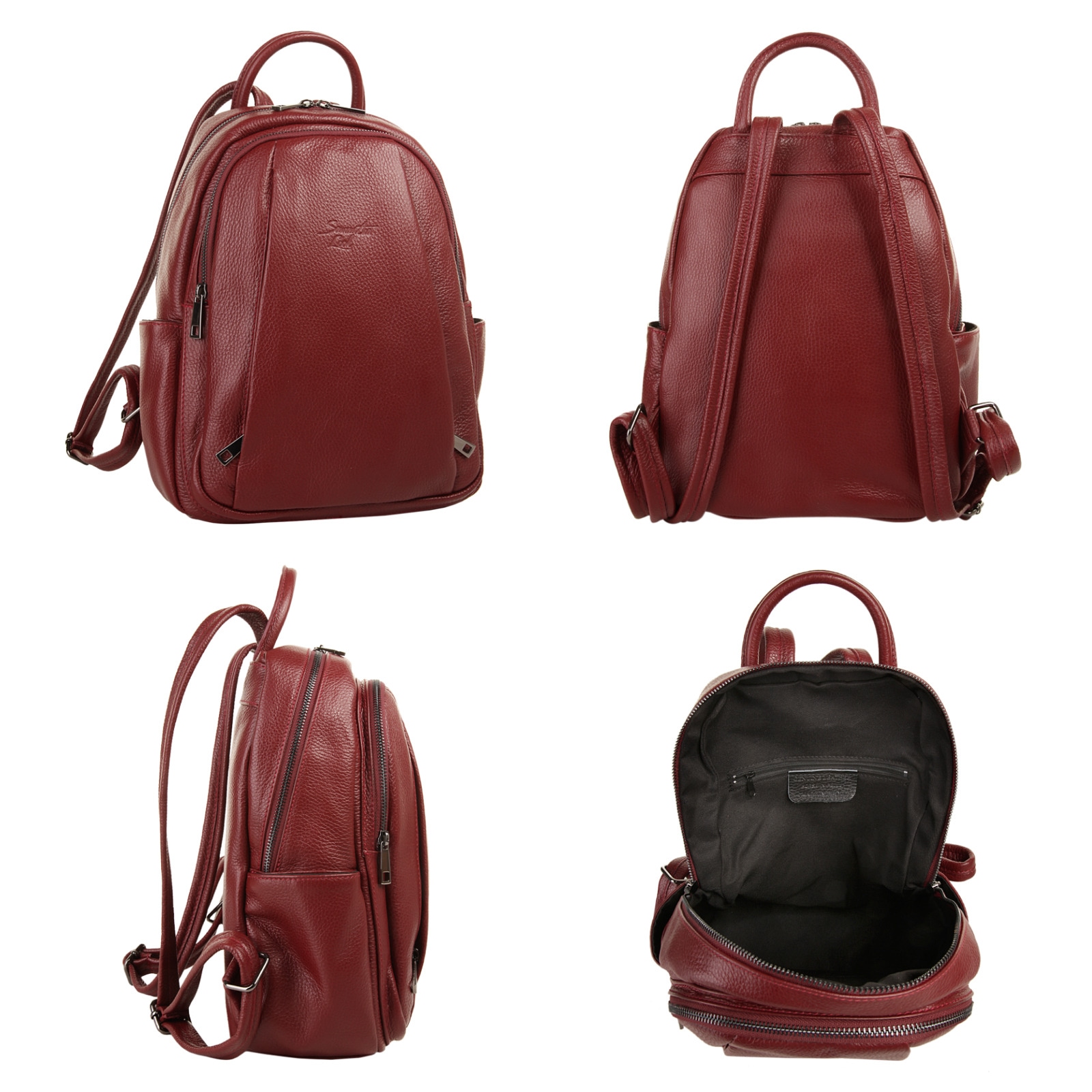Samantha Look Cityrucksack, echt Leder, Made in Italy