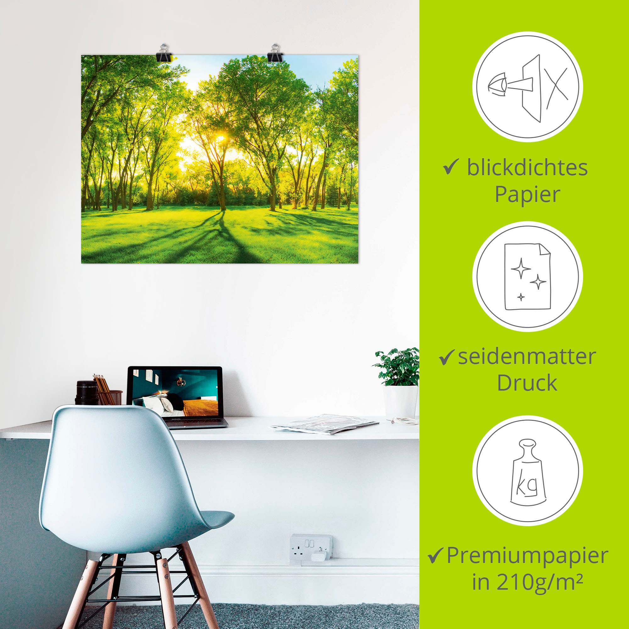 Artland Poster »Frühlingswärme II« 1 cuis tlg. ohne Rahmen