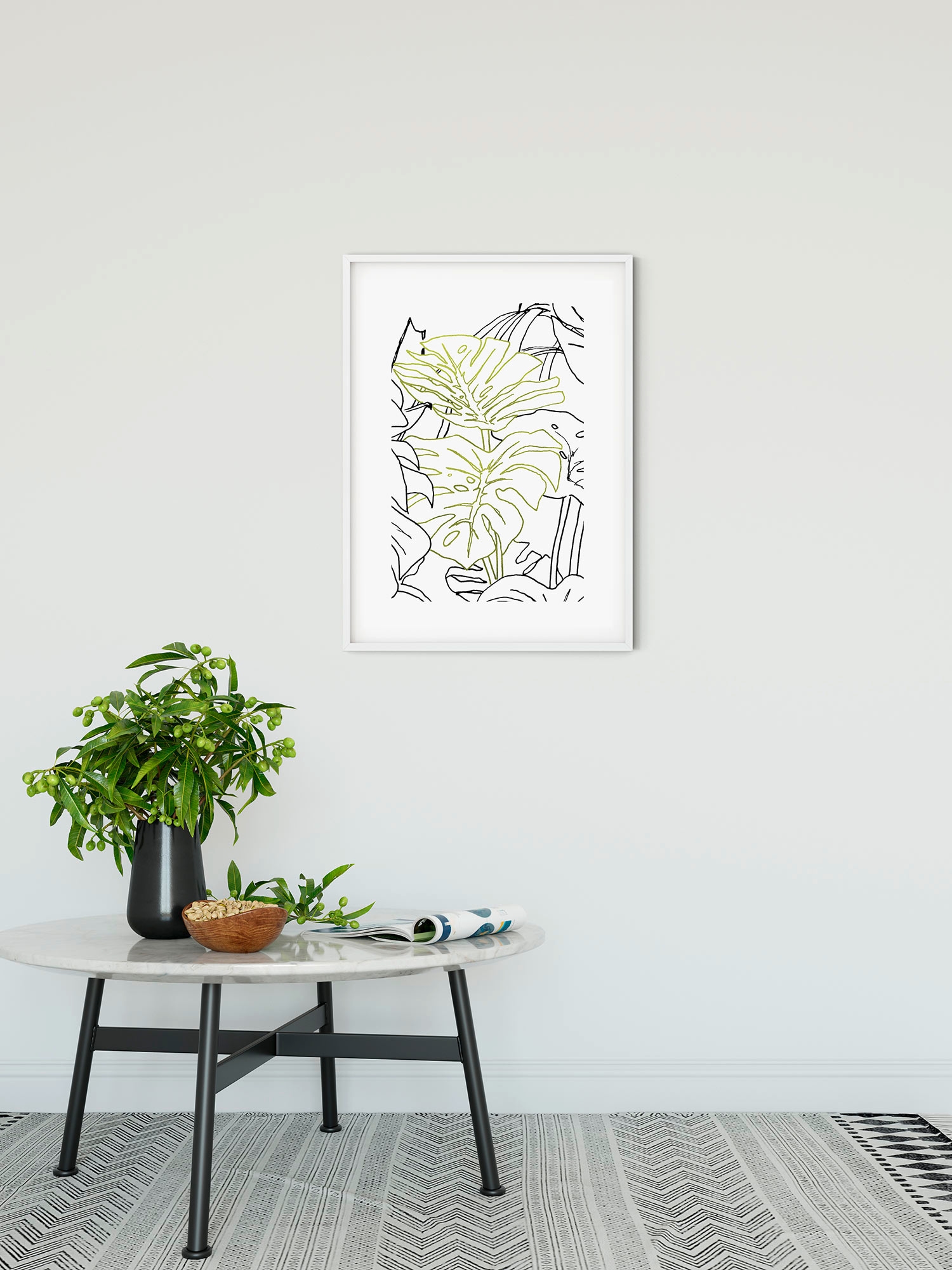 Komar Bild »Monstera Borsigiana«, Natur, (1 St.), Wandbild zur Dekoration - ohne Rahmen