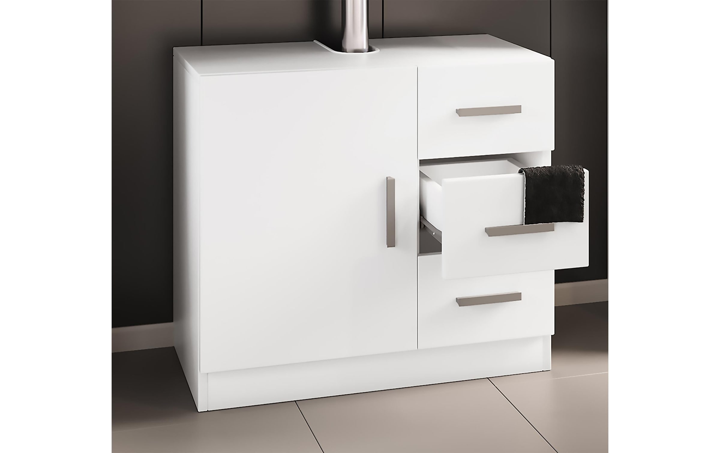 VCM Armoire sous lavabo »Zalo XL 63 x 56 cm«