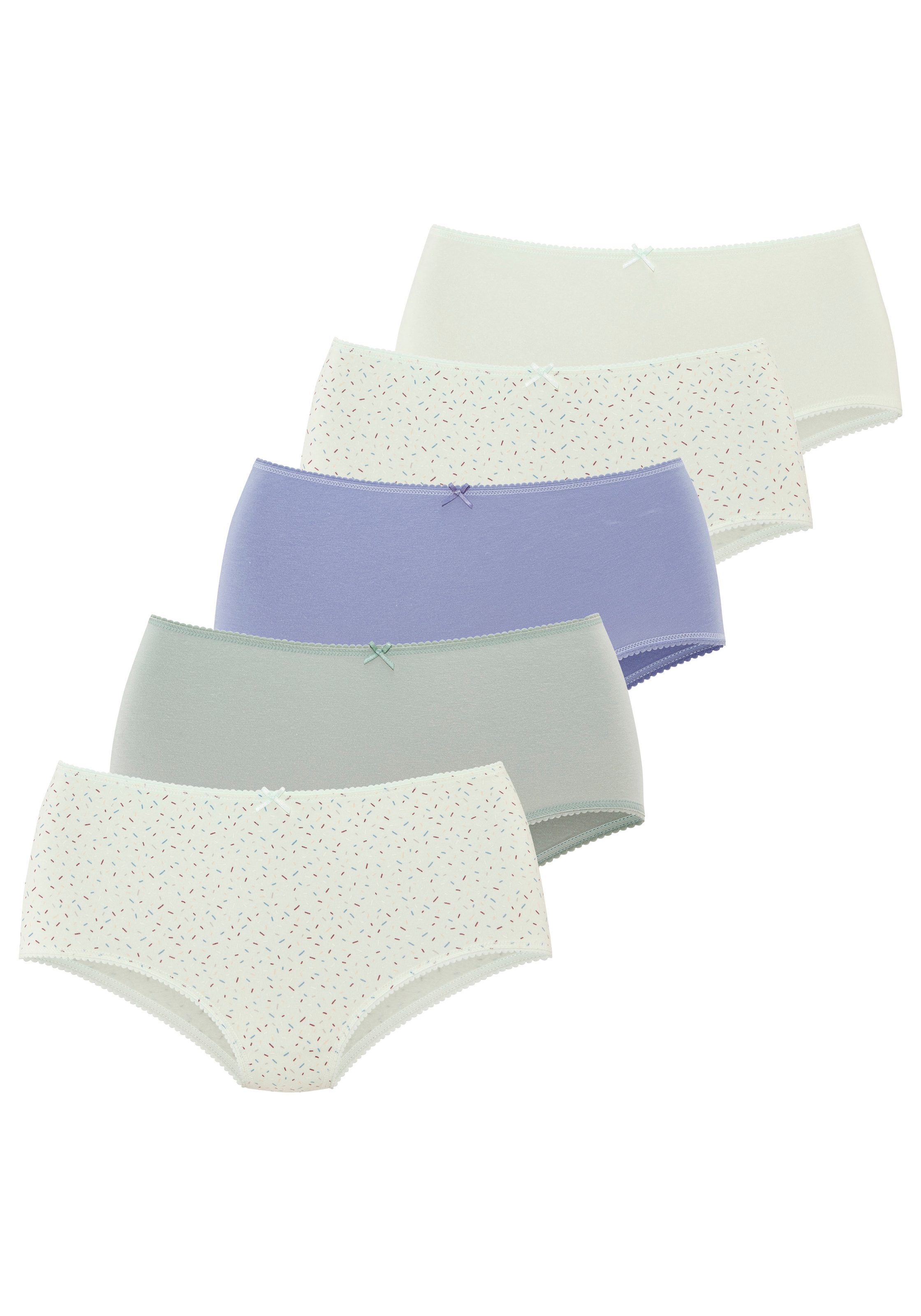 Image of Vivance Taillenslip mit kleiner Häkelkante, elastische Baumwollmischung