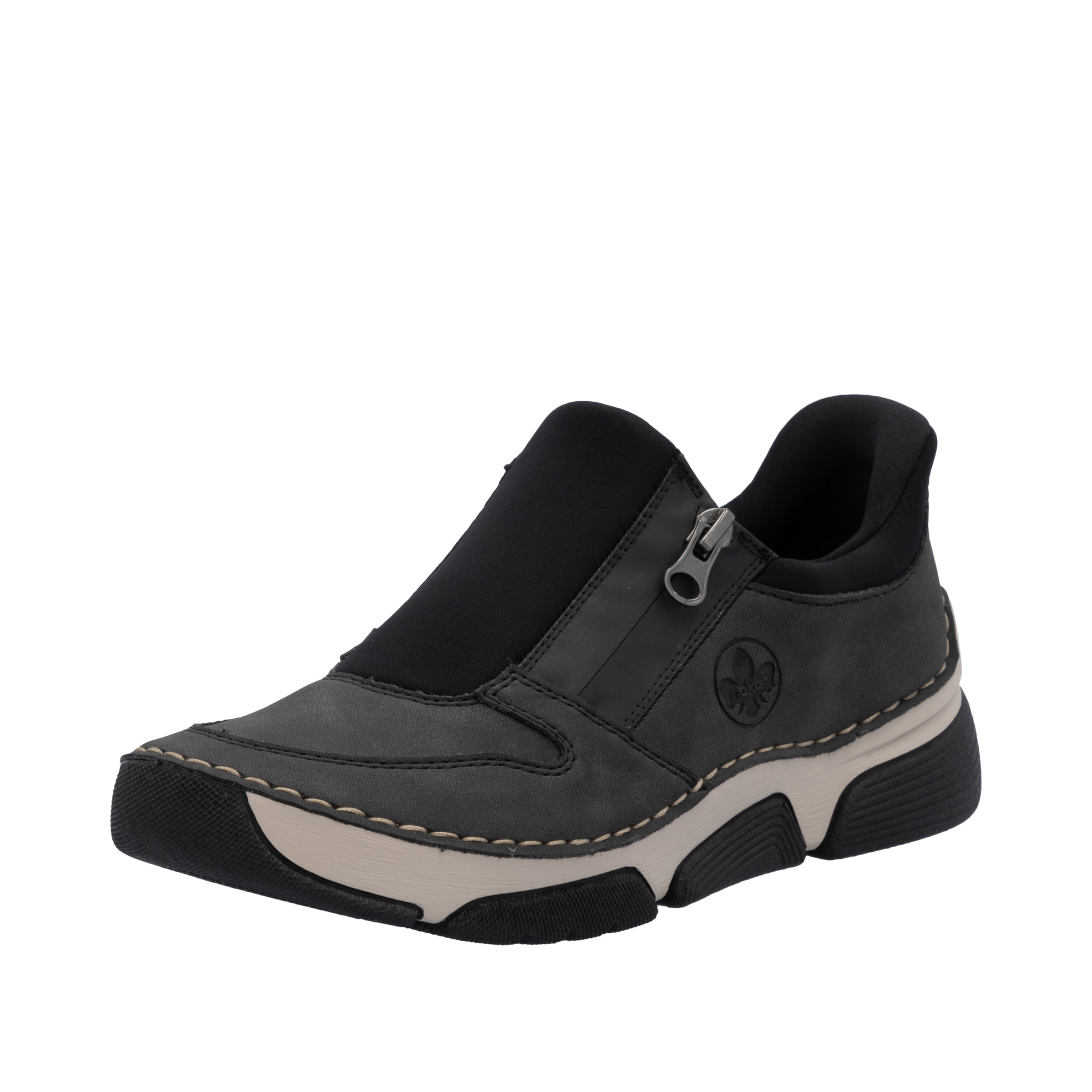 Image of Rieker Slip-On Sneaker "Ready2GO" Halbschuh, Freizeitsneaker mit seitlichem Reissverschluss
