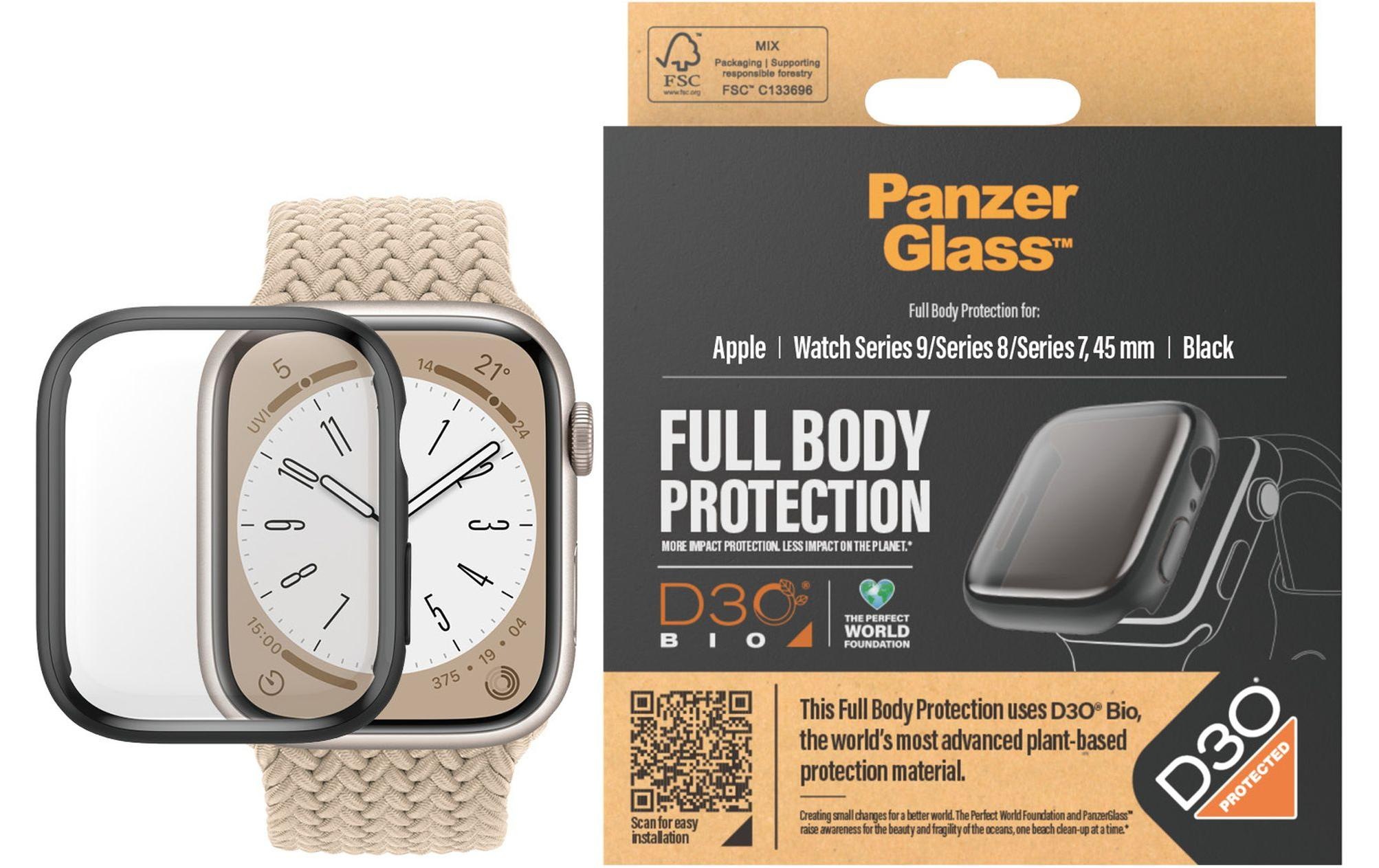 Image of PanzerGlass Schutzfolie "Full Body Apple Watch 2023 Series 9 45 mm Tansparent"