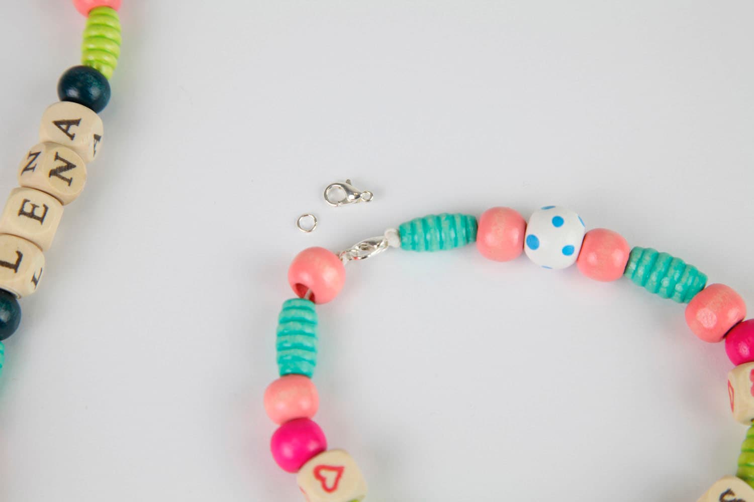 Lena® Set créatif »Holzperlen Holzkassette, gross«