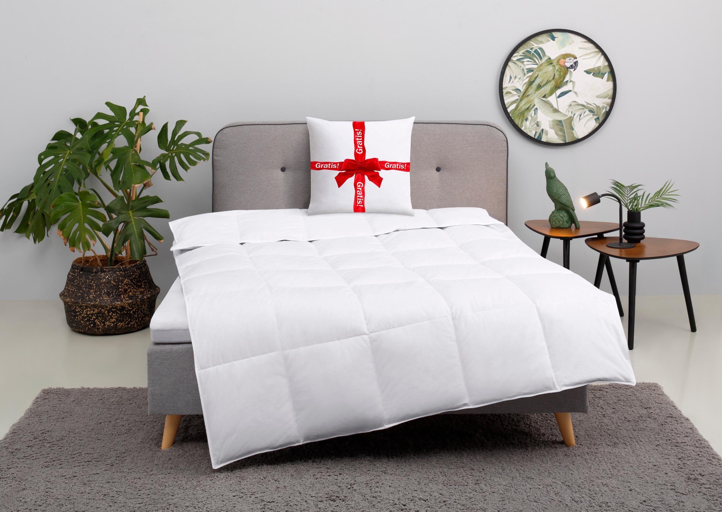 Image of GOODproduct "Cavanelle, Bettdecke in 135x200 cm & 155x220 cm" leicht Füllung 80% Daunen & 20% Federn 1 Stk. tlg. Bettdecken, Sommer, Winter, Decke, Made in Germany, Downpass