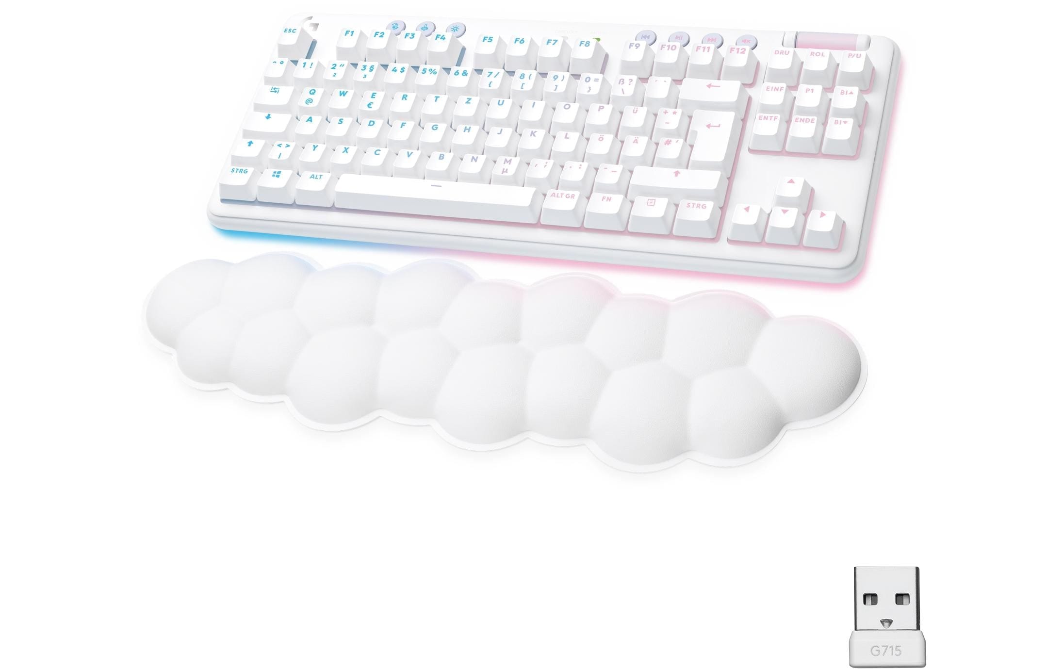 Logitech Gaming-Tastatur »Logitech G715 Gaming bas white« à off prix Keyboard