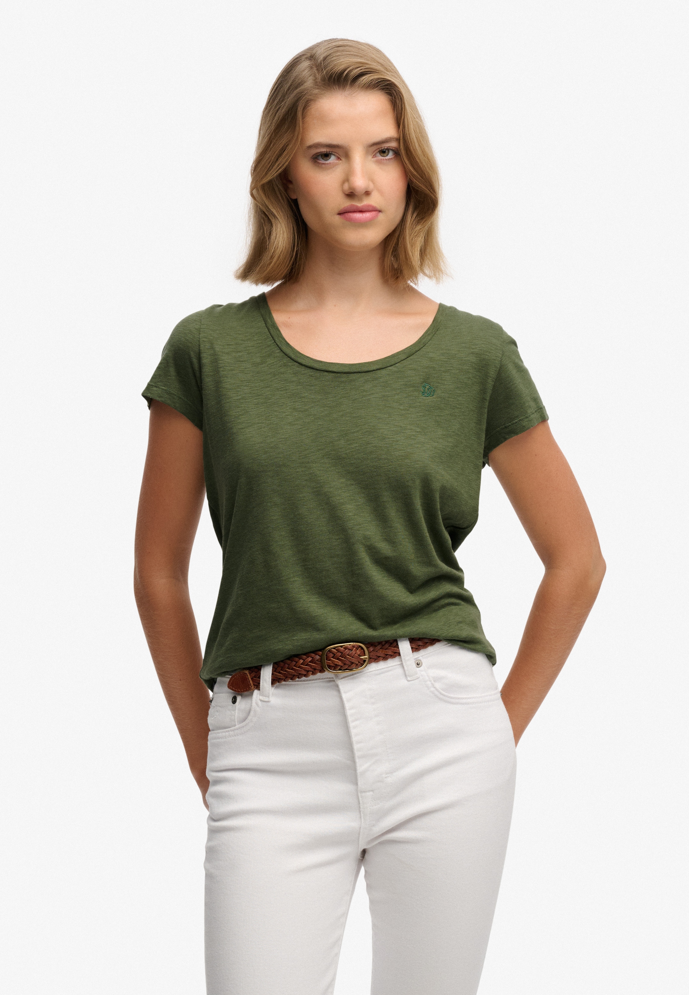 Image of Superdry T-Shirt "STUDIOS SCOOP NECK TEE"