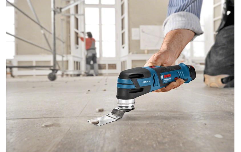 Bosch Professional Elektro-Multifunktionswerkzeug »GOP 12V28«, (Set), Funktionen: Fräsen; Sägen; Schaben; Schleifen; Trennen