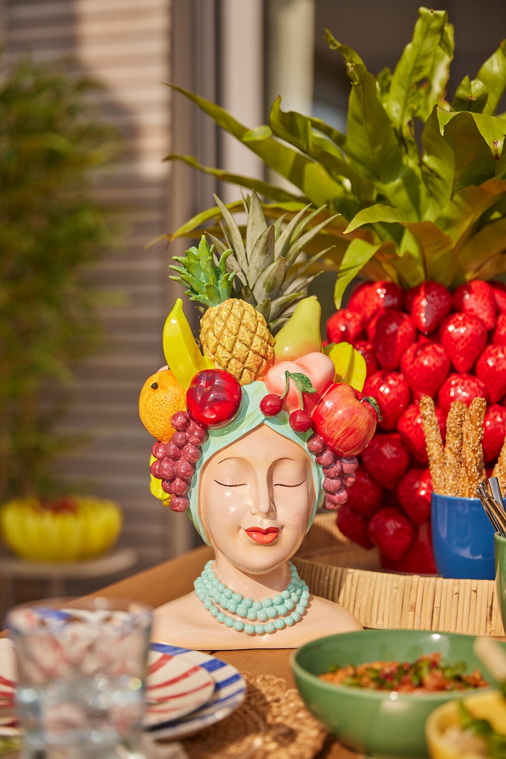 Kare Design Vase décoratif »Deko Vase Fruity 37cm«