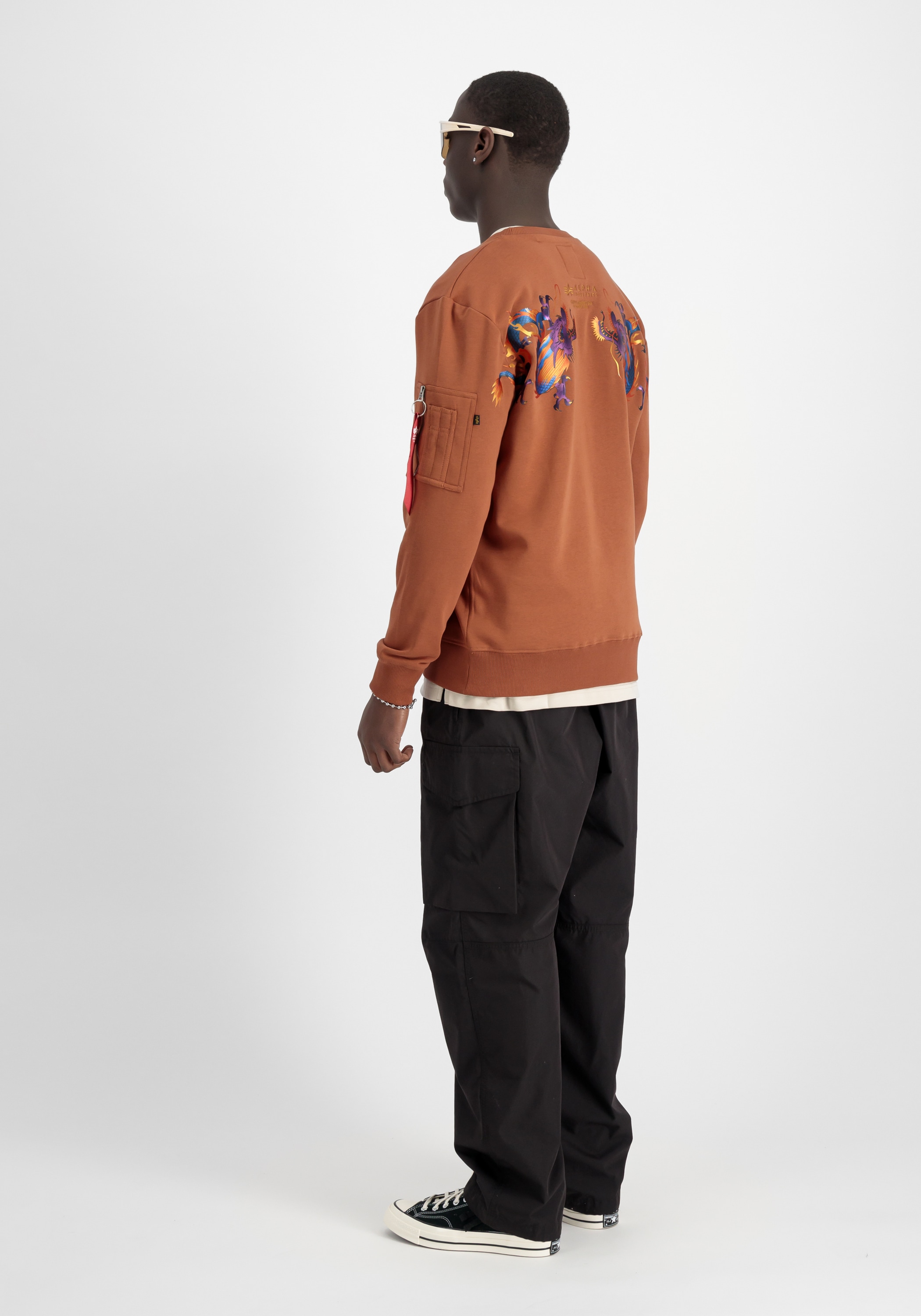 Alpha Industries Sweater »Alpha Industries Men - Sweatshirts Dragon EMB Sweater«