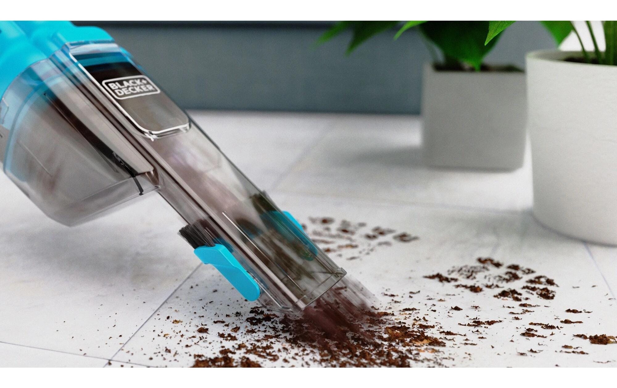 Akku-Handstaubsauger »BLACK+DECKER NVD215J-QW Hellblau/Schwarz«