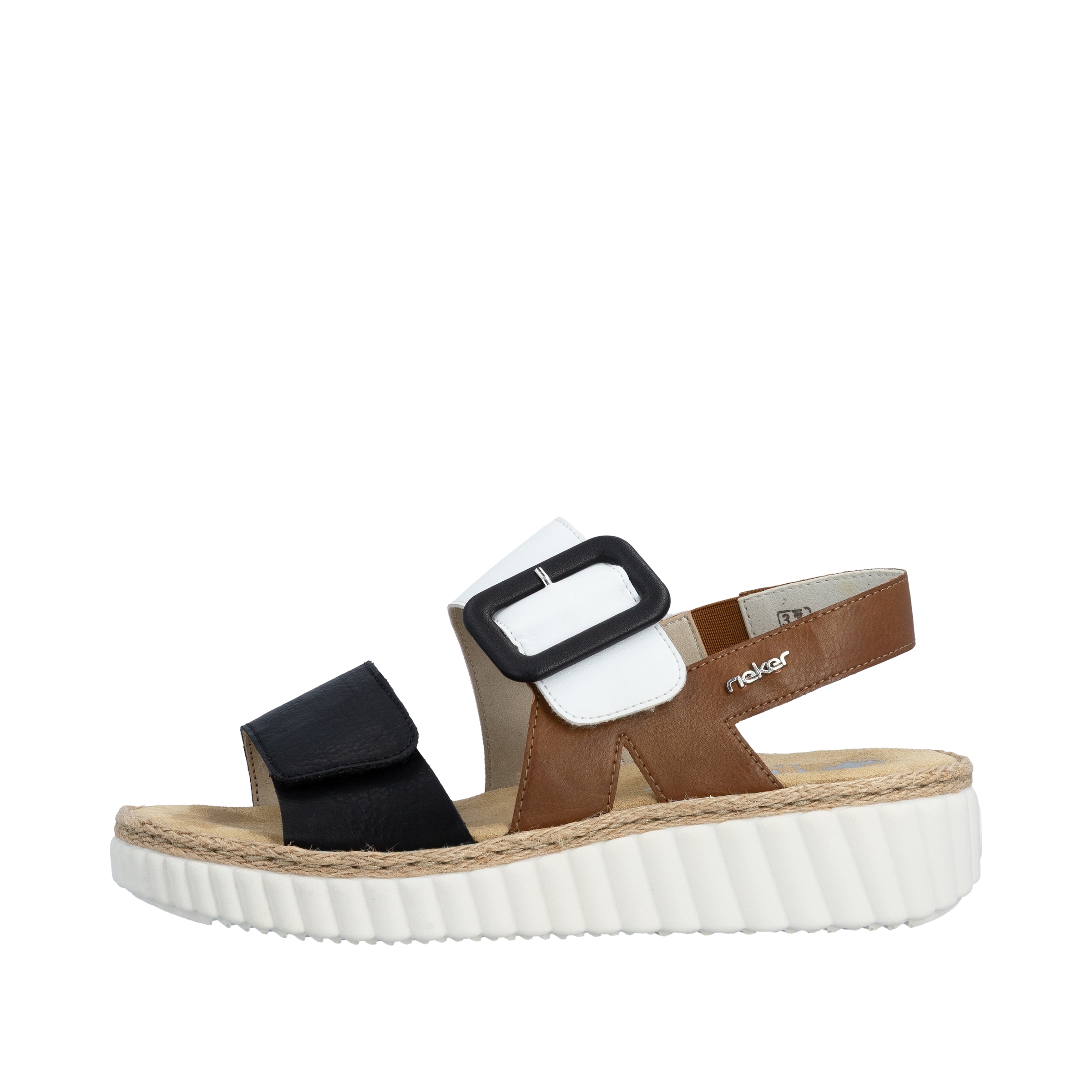 Rieker Sandale à plateforme  chaussure d'été, sandale, talon compensé, forme confortable