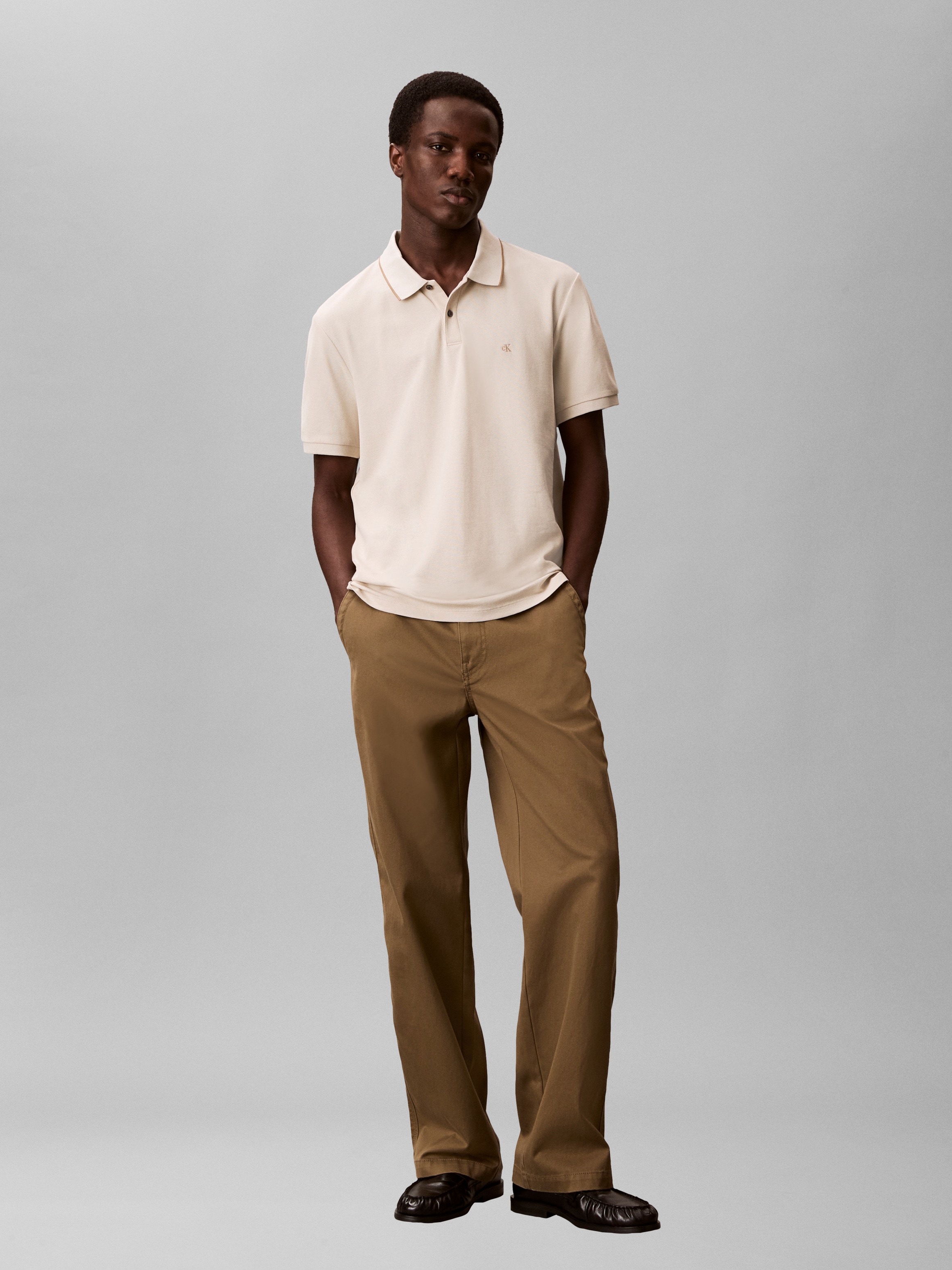 Calvin Klein Jeans Polo »SS RFND PQ TPPD CLSS« avec encolure ronde