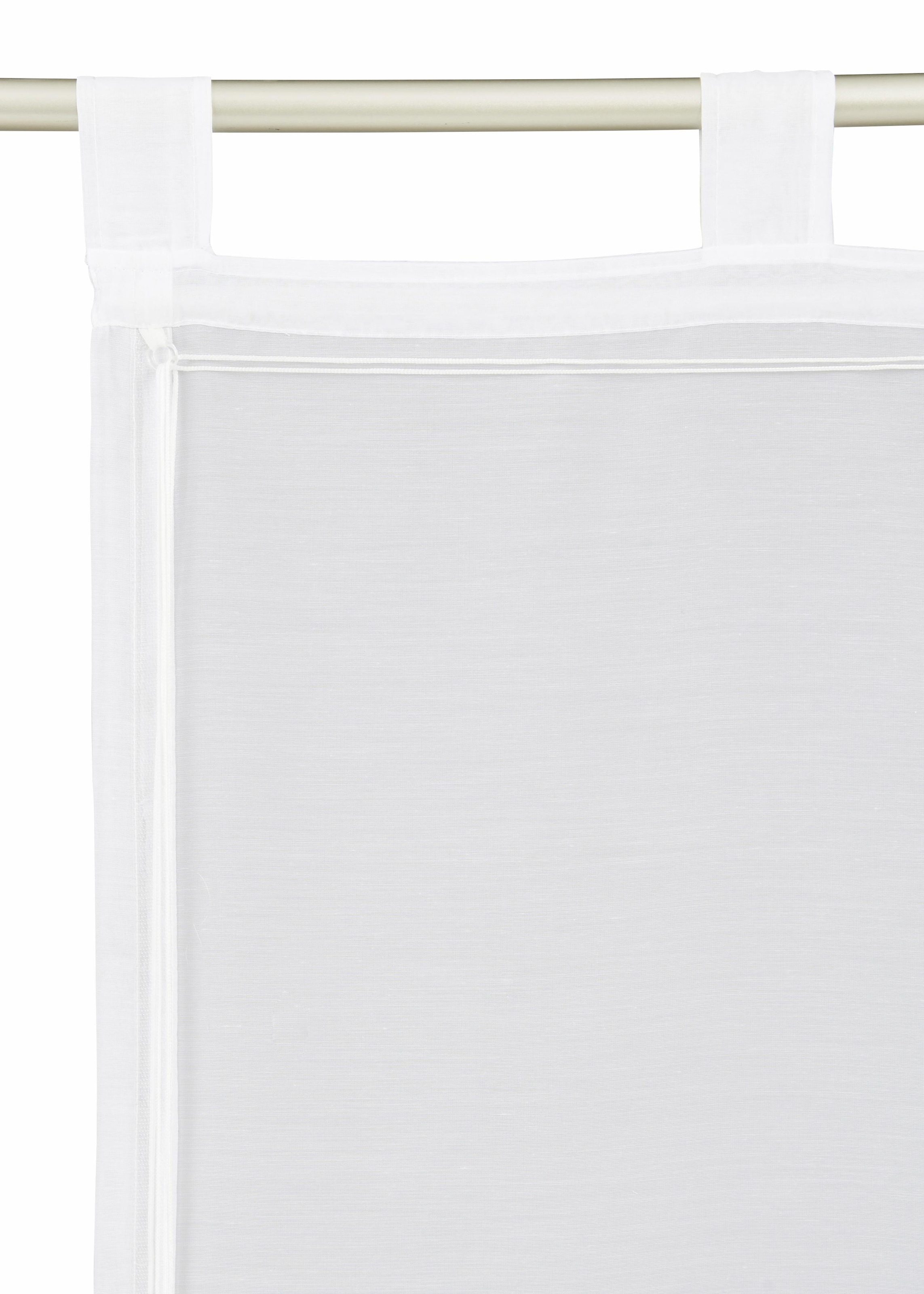 ♕ my home Voile, Transparent, mit Schlaufen, versandkostenfrei Raffrollo »Carpi«, auf Polyester