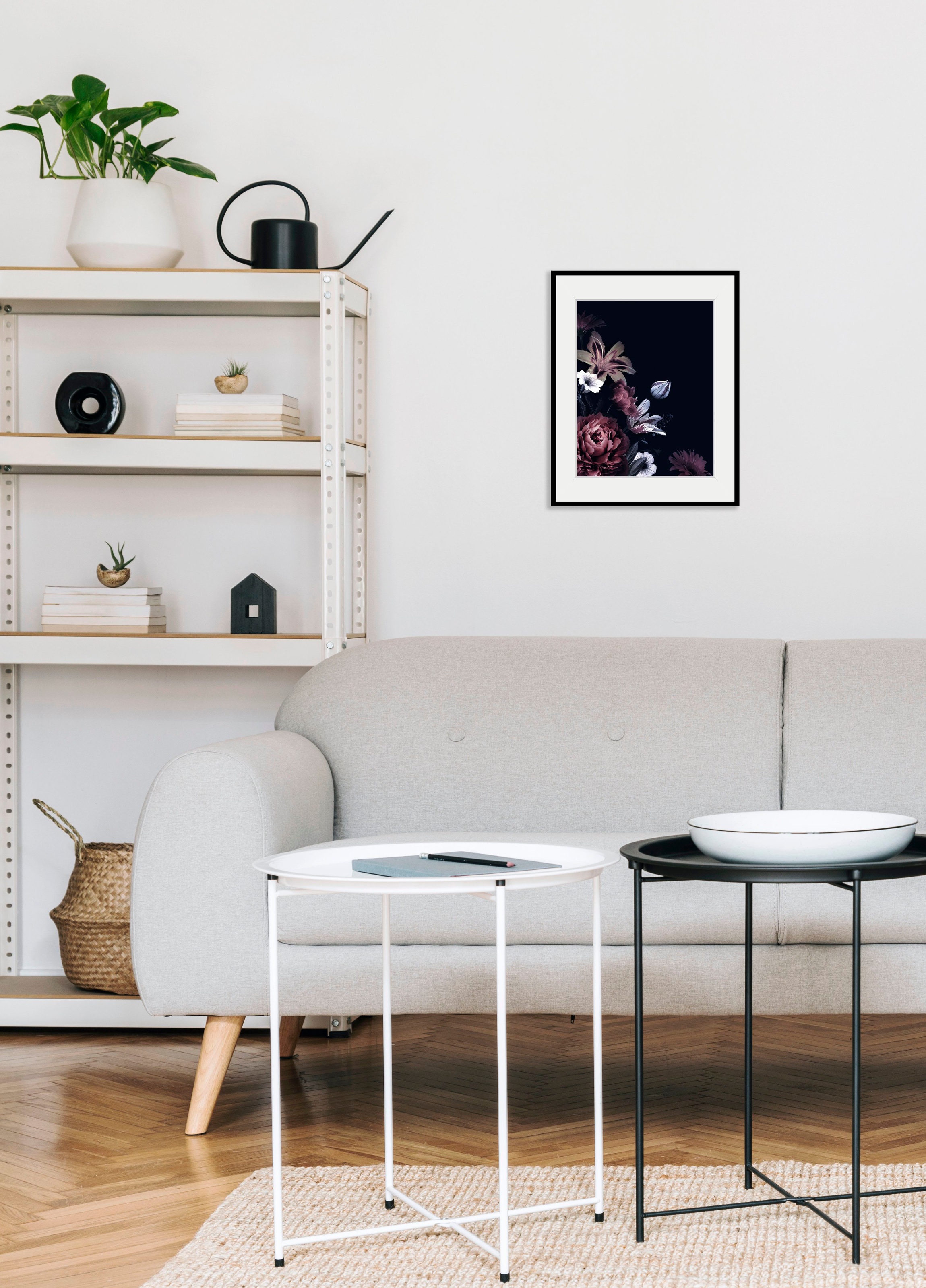Image of queence Bild "Luise" Blumen Foto Pflanzen Pflanzenbilder 1 Stk. tlg. HD Premium Poster-Druck inkl. Holzrahmen