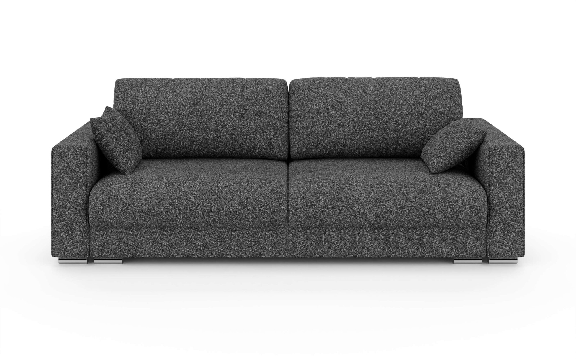 Home affaire 3-places »Stevinson Schlafsofa mit Bettkasten, Masse B/H/T: 229/87/97 cm« mit Wellenunterfederung, 2 Rückenkissen und 2 Zierkissen