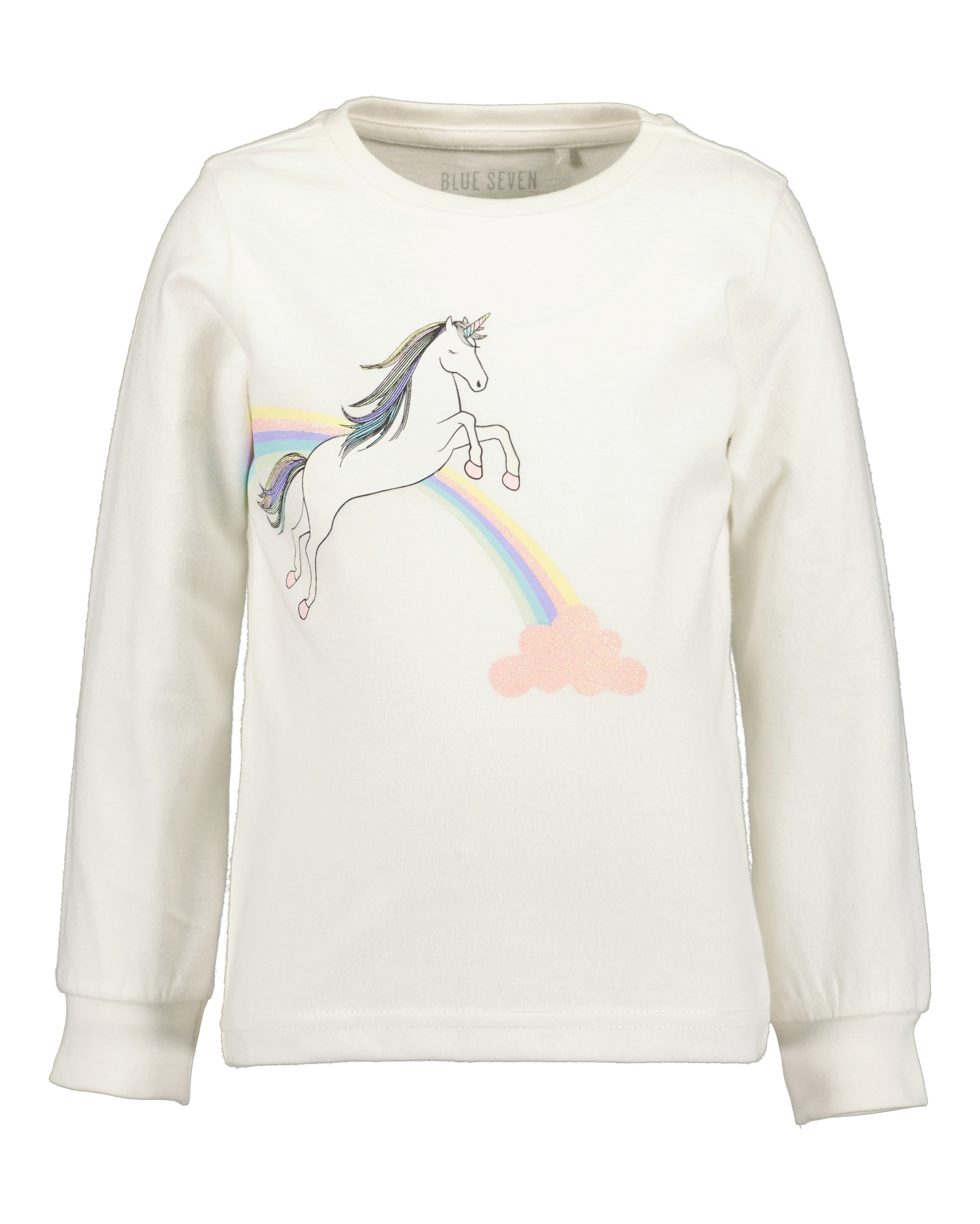 Blue Seven Pyjama Set, 2 tlg. mit süssem Einhorn-Frontmotiv