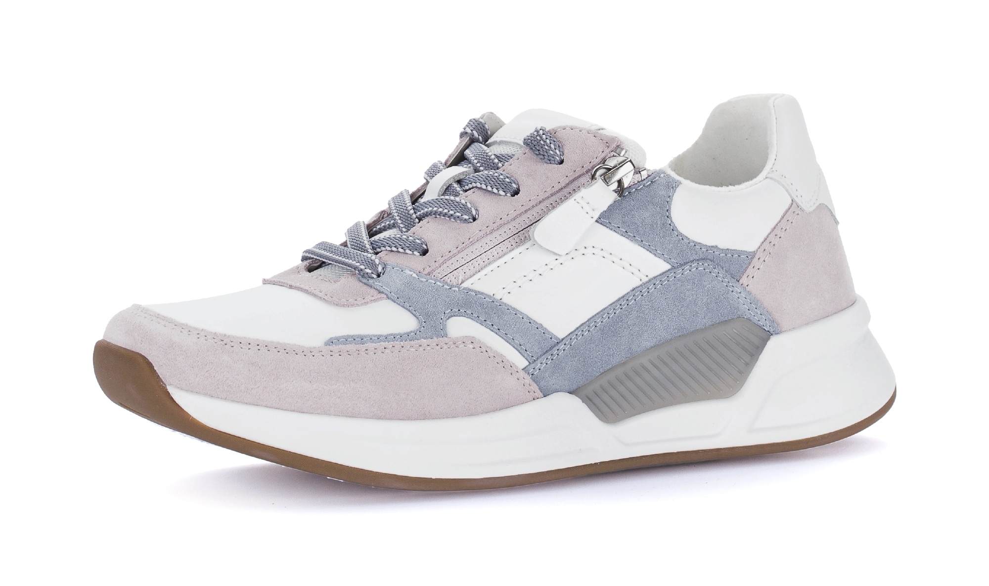 Image of Gabor Keilsneaker, Freizeitschuh, Halbschuh, Schnürschuh mit Kontrastbesätzen, G-Weite