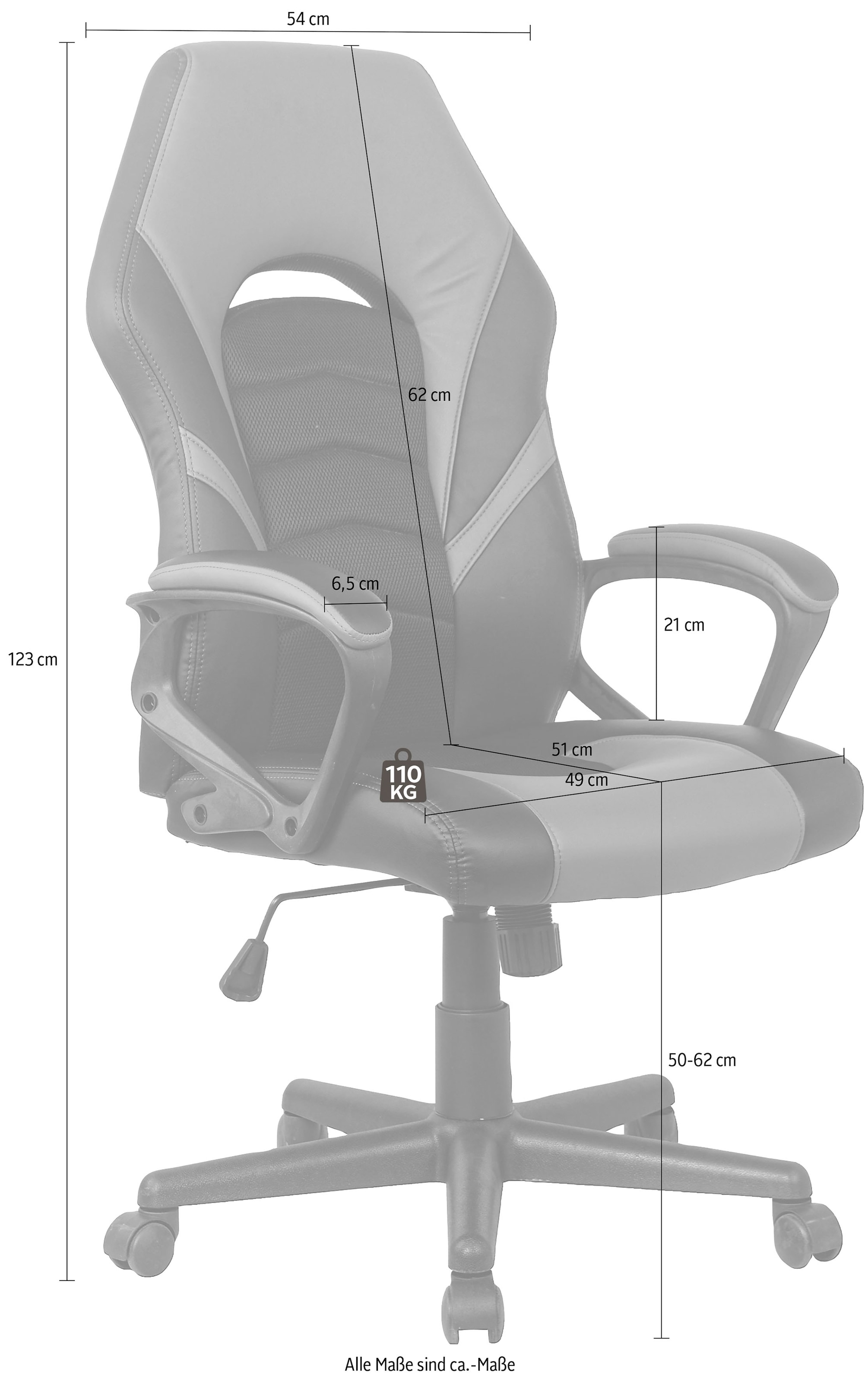 Homexperts Chefsessel »Friends«, Kunstleder, Moderne Optik, Gaming Chair