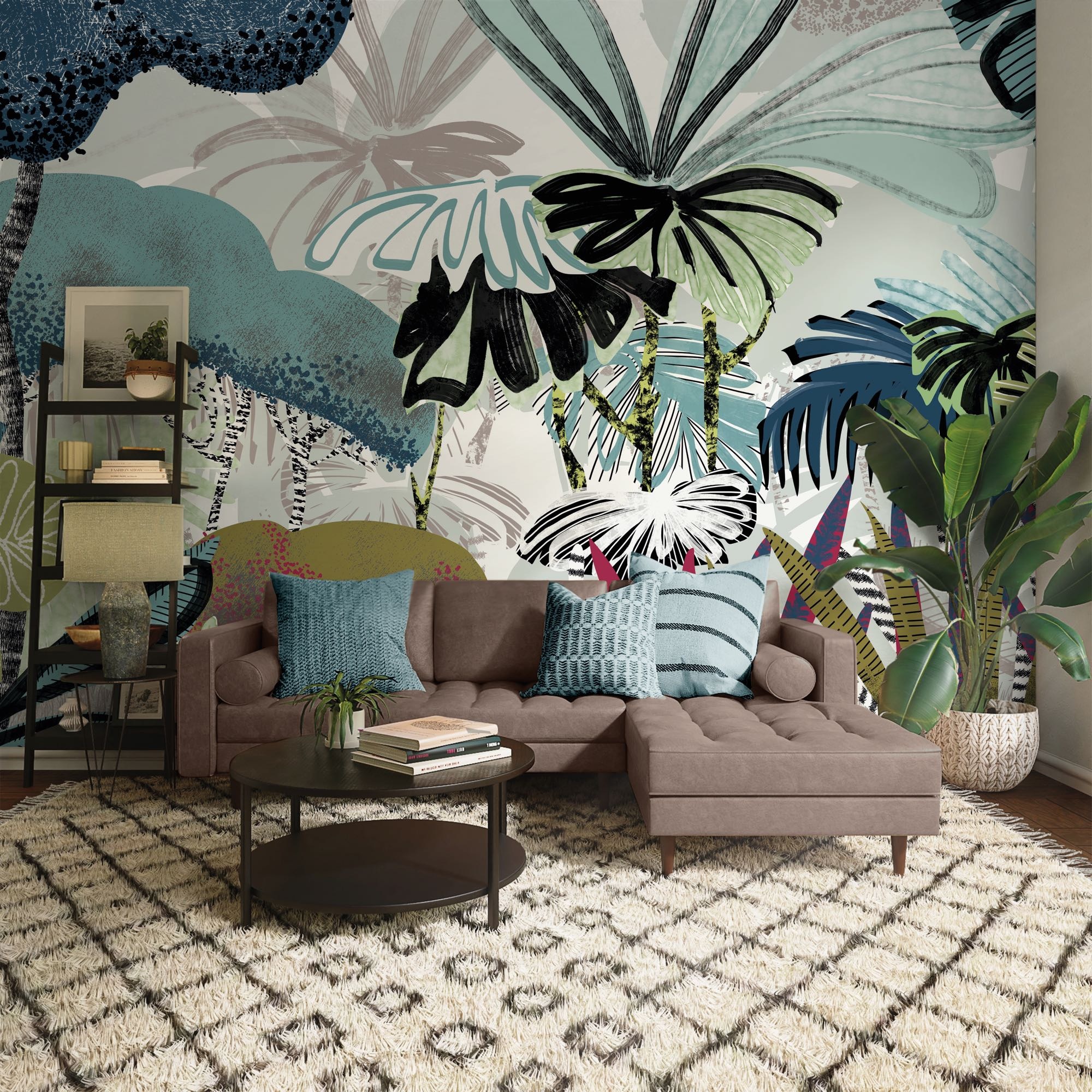 Image of Komar Fototapete "Vlies Fototapete - Jolly Jungle - Grösse 350 x 250 cm" Motiv bedruckt glatt