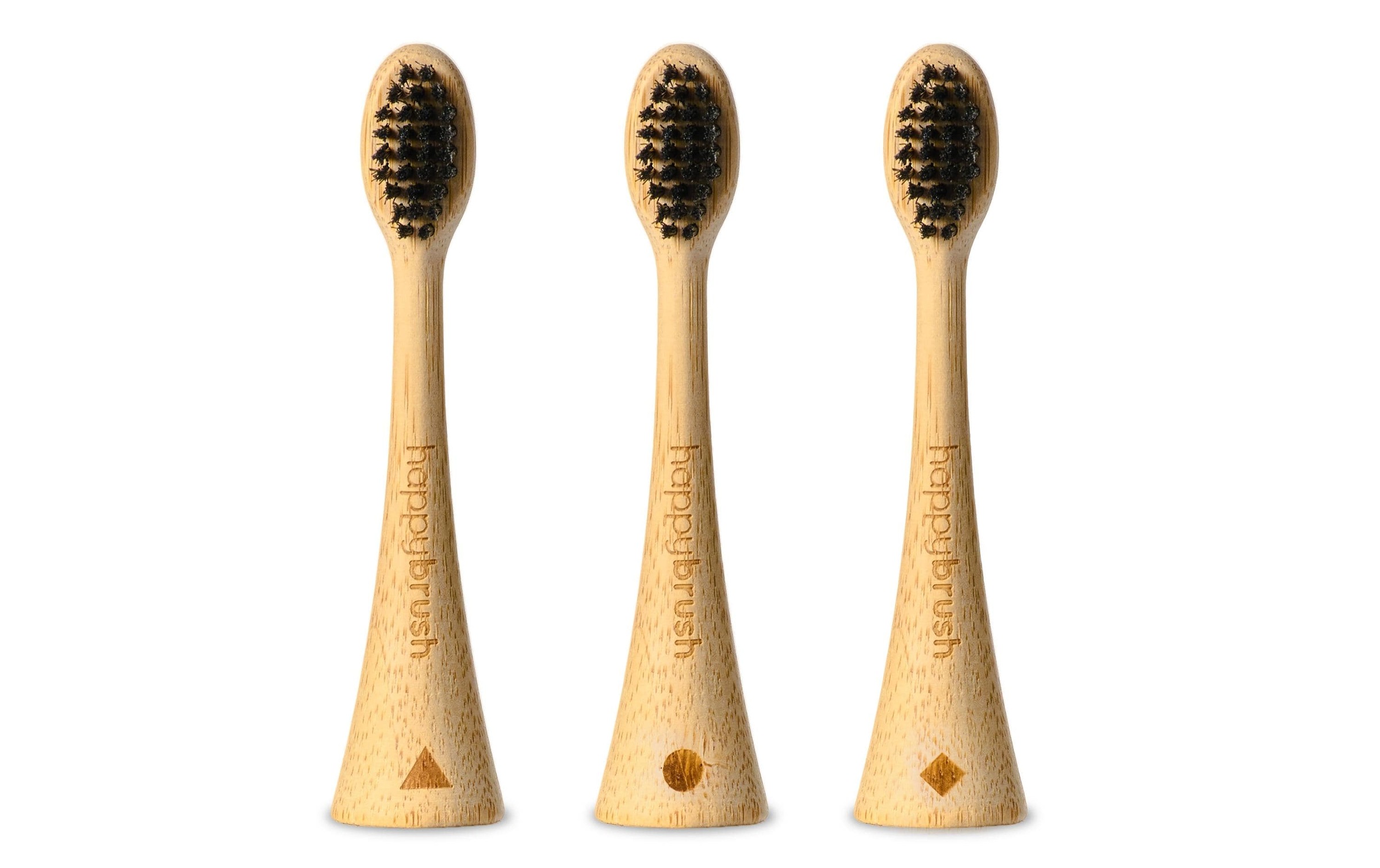 Image of happybrush Aufsteckbürste "Bambus V3 3 Stück"