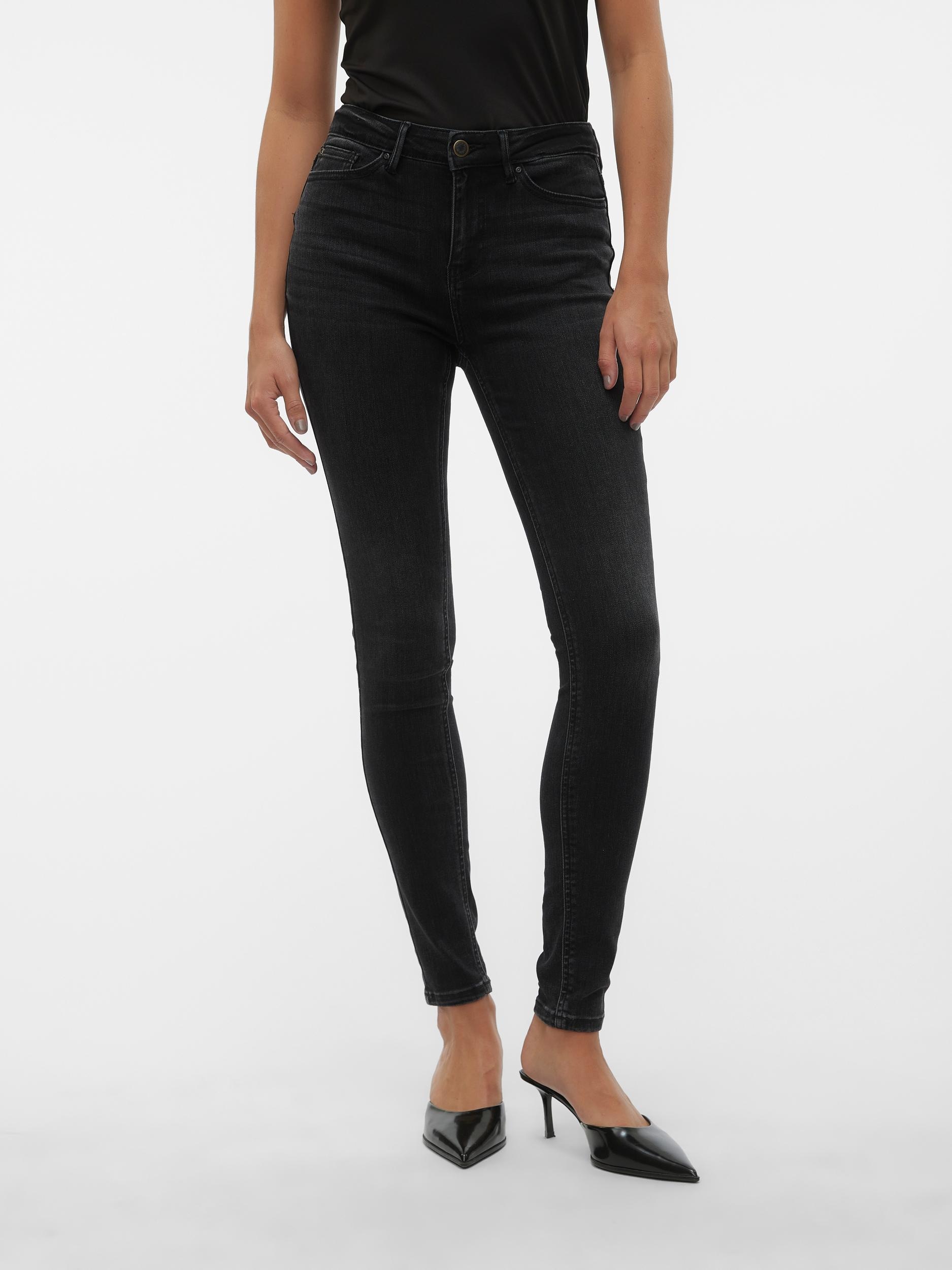 Image of Vero Moda Skinny-fit-Jeans "VMFLASH MR SKINNY JEANS LI111 NOOS" Baumwollmischung mit Stretch, regular waist, skinny fit