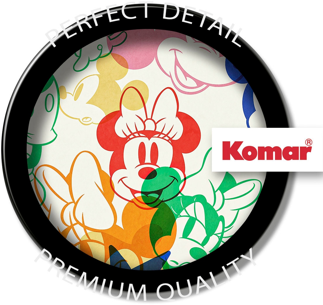 Komar Fototapete »Digitaldruck Vlies - Mickey and Minnie Mixture - Grösse 400 x 250 cm«, bedruckt, Kinderzimmer
