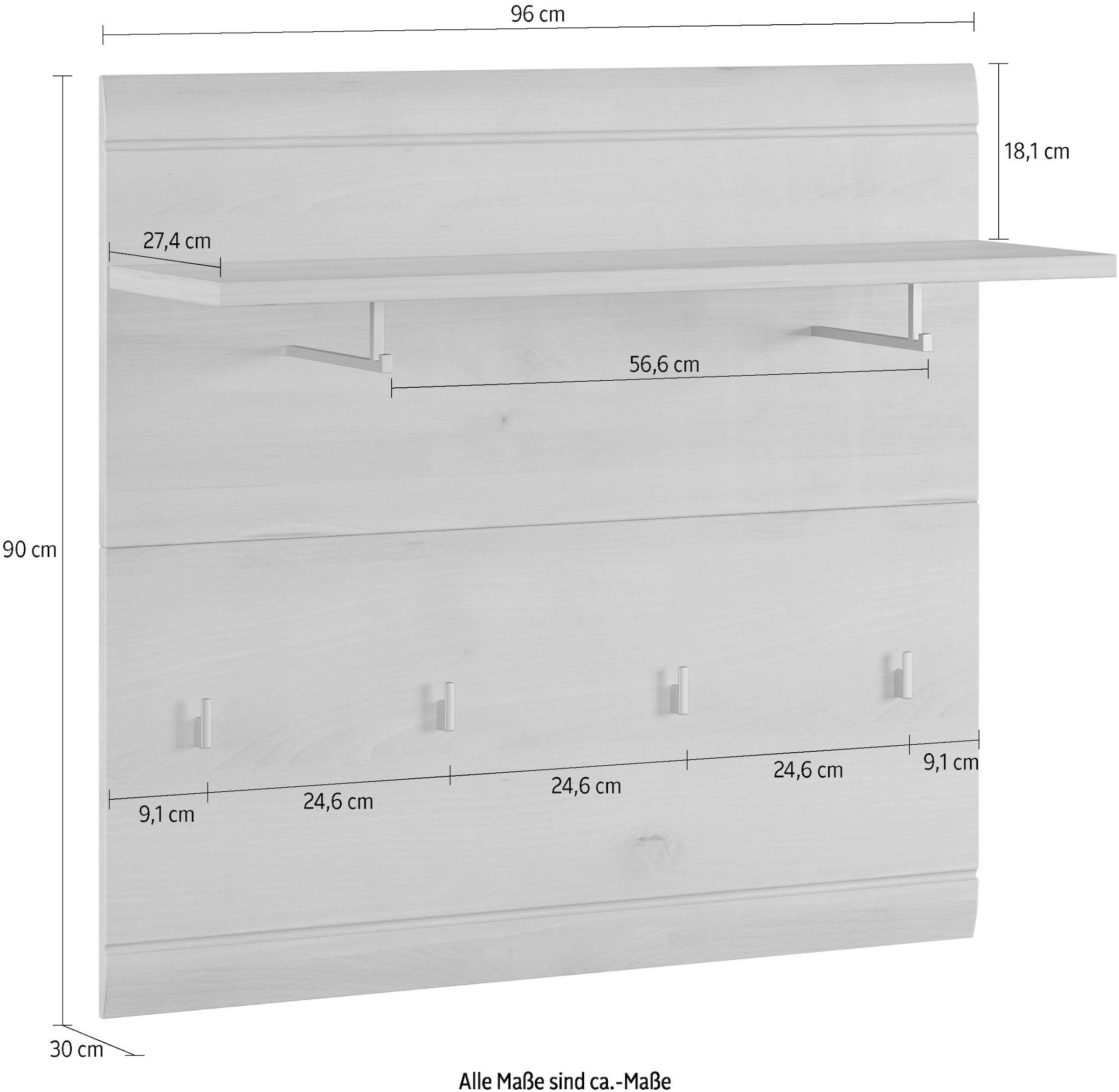GERMANIA Panneau de vestiaire »GW-Adana Garderobenpaneel« mit Rillenfräsung