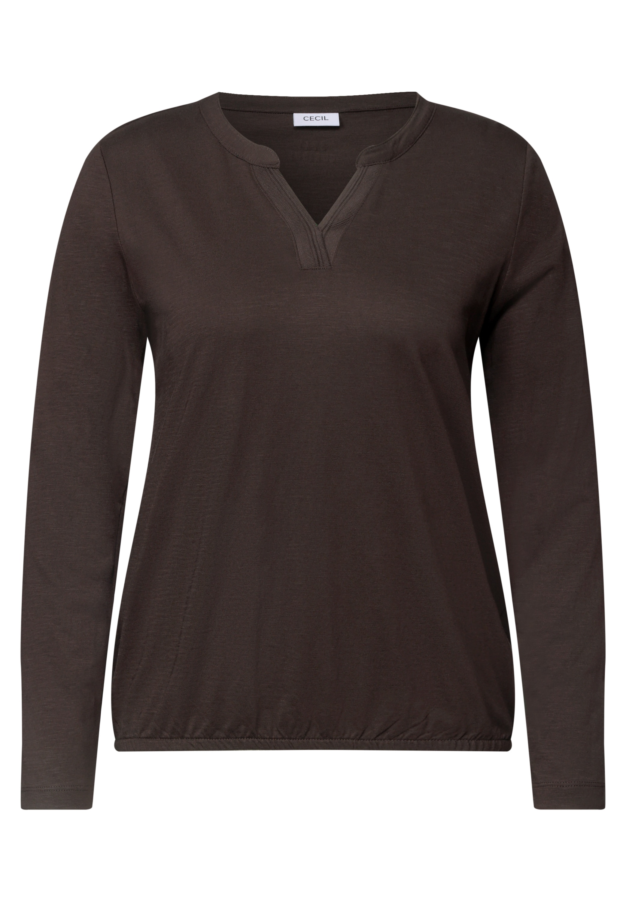 Image of Cecil T-Shirt mit Split Neck im Tunika-Look