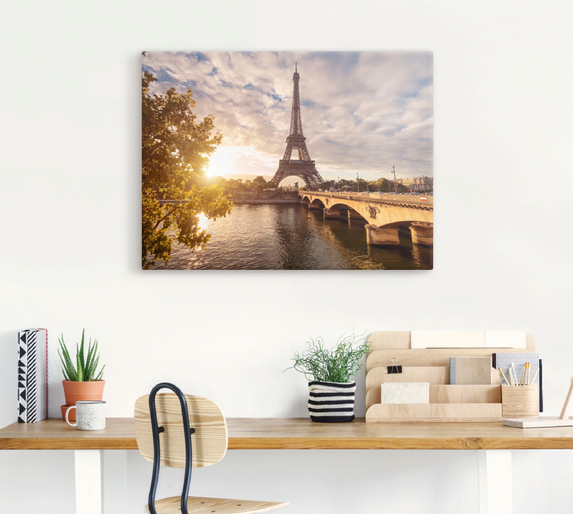 Artland Wandbild »Paris Eiffelturm II«, Gebäude, (1 St.), als Leinwandbild, Poster, Wandaufkleber in verschied. Grössen
