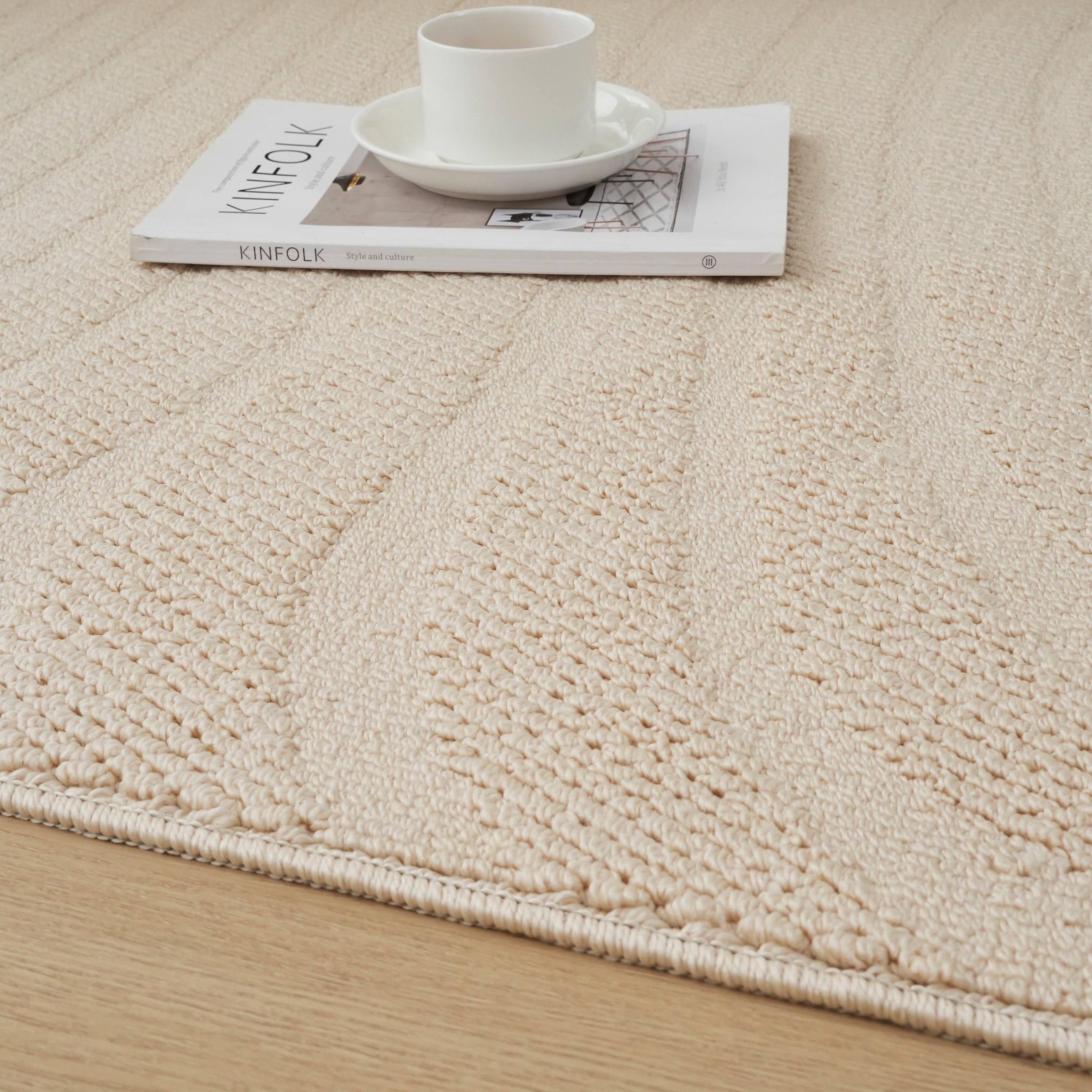 GOODproduct Teppich »Jola Welle, Hoch-Tief-Design« rechteckig 12 mm Höhe Wellenmuster, Boho, Modern, 3D, Wohnzimmer, Schlafzimmer