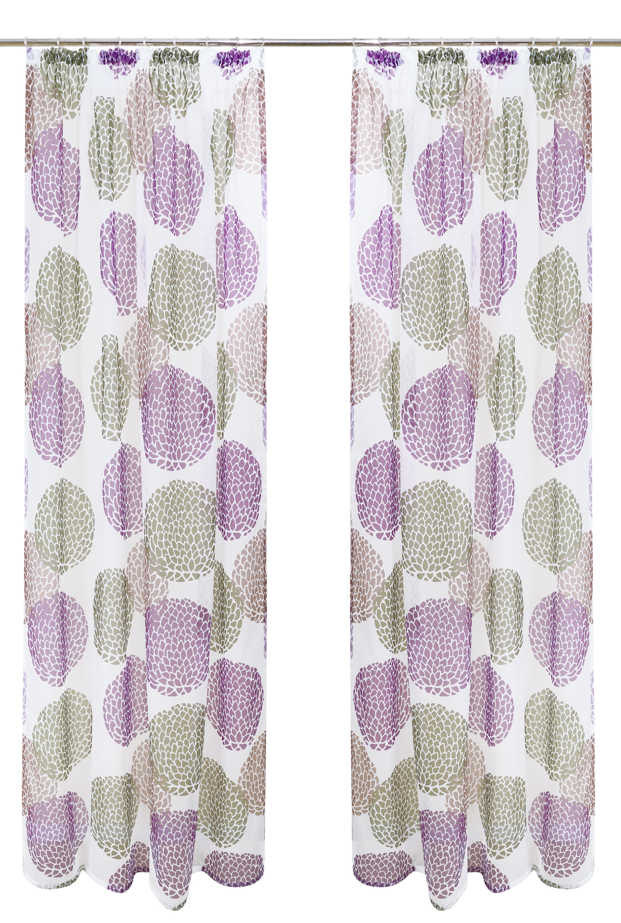 GOODproduct Rideau »Belem« Bande volante 1 cuis tlg. 1 bzw. 2 Schals, Vorhang, Fertiggardine, Kreise