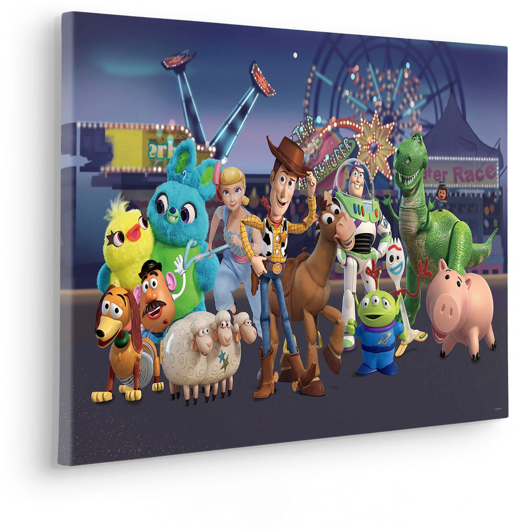 Komar Leinwandbild »Toy Story The Greatest Team - Grösse 60 x 40 cm«, Disney, (1 St., 60 x 40 cm (Breite x Höhe), Keilrahmenbild mit Echtholzrahmen, Kinderzimmer