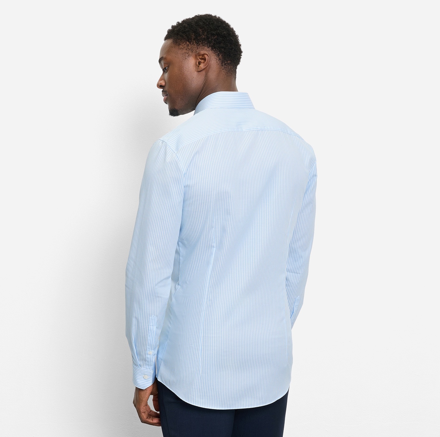 OLYMP Langarmhemd »No 6 six« gestreift, Businesshemd, super slim fit, Royal Kentkragen