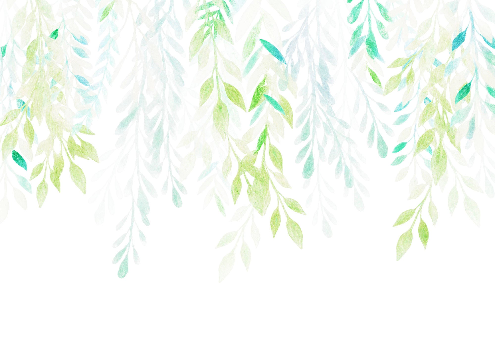 Image of Komar Vliestapete "Digitaldruck Vlies - Summer Leaves - Grösse 350 x 250 cm" bedruckt glatt Wohnzimmer, Schlafzimmer