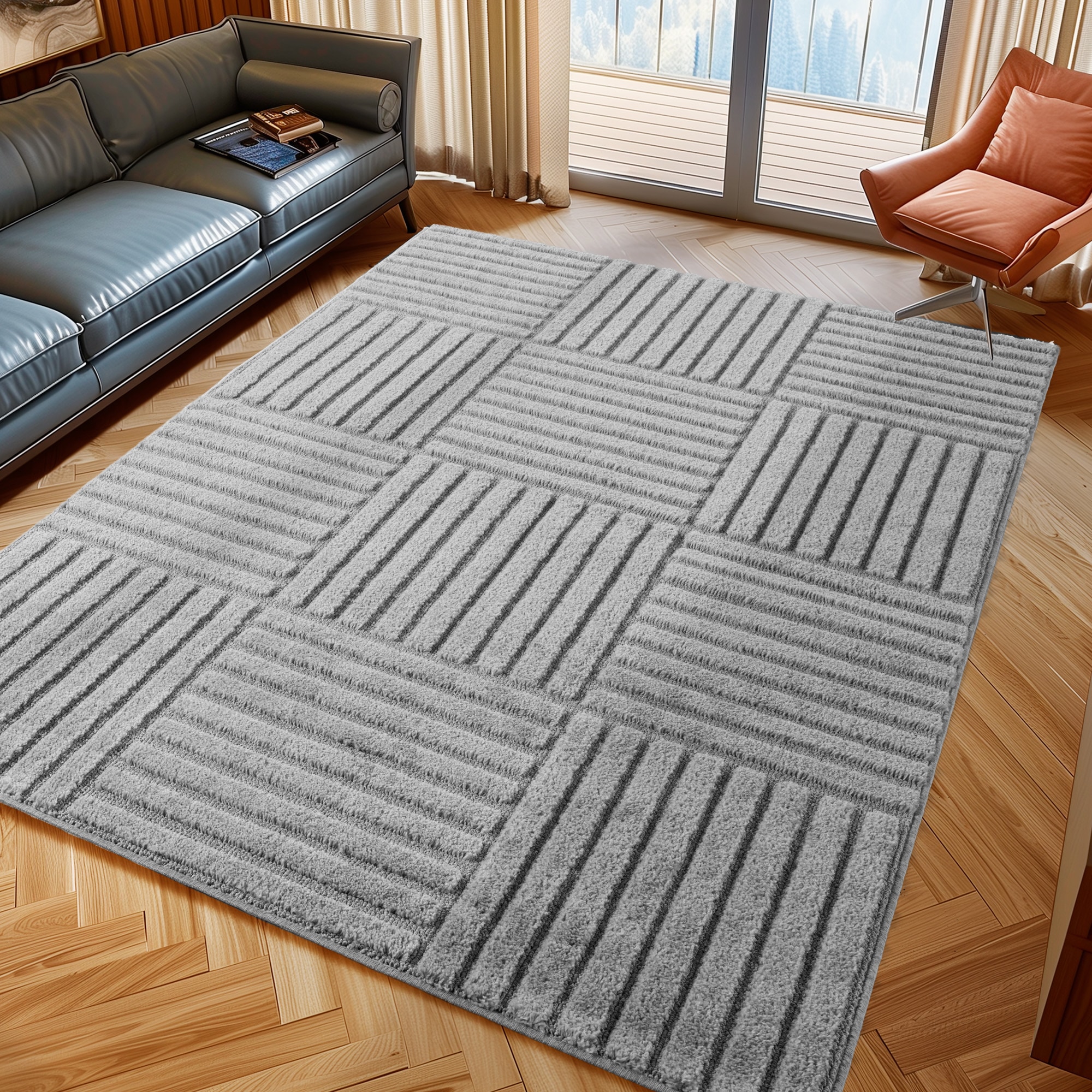 Image of Ayyildiz Teppiche "ART 1123, auch als Läufer und in Rund erhältlich" rechteckig 8 mm Höhe Boho Design, 3D Optik, Struktur Hoch Tief, skandinavisch, Wohnzimmer