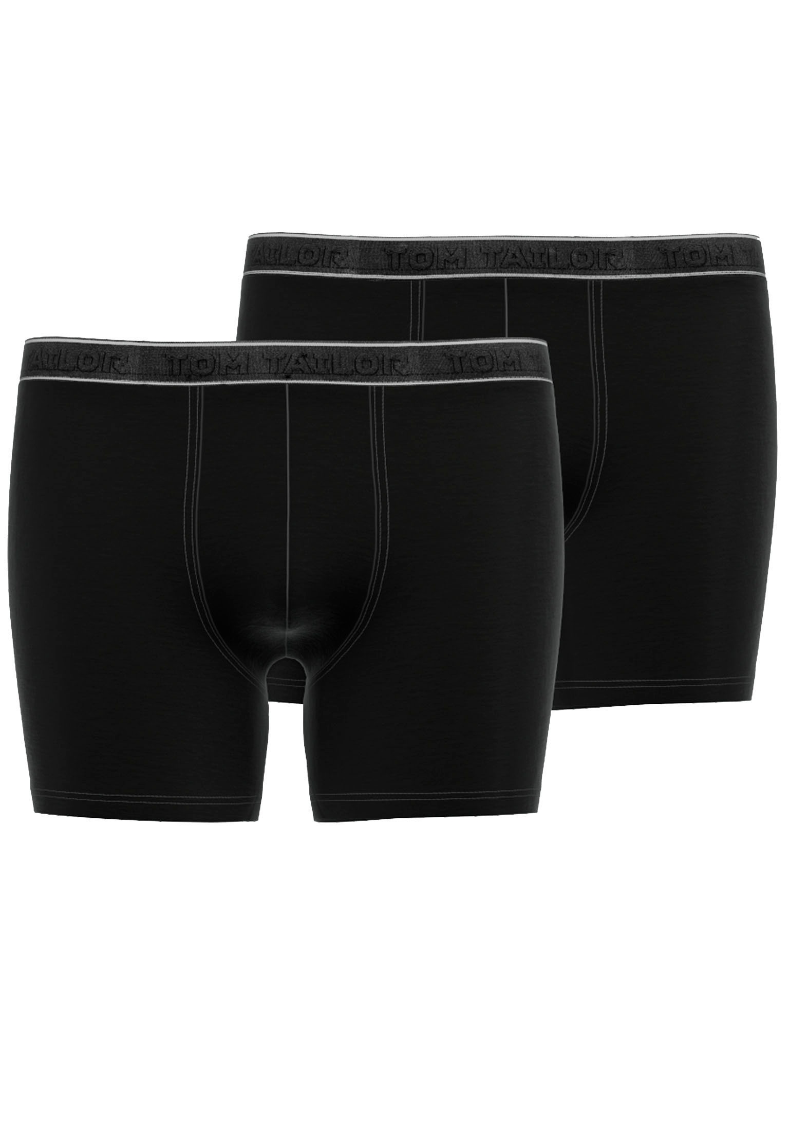 Image of TOM TAILOR Lange Unterhose "Vancouver" 2er Pack, bequem, eng, elastisch, basic, Logobund